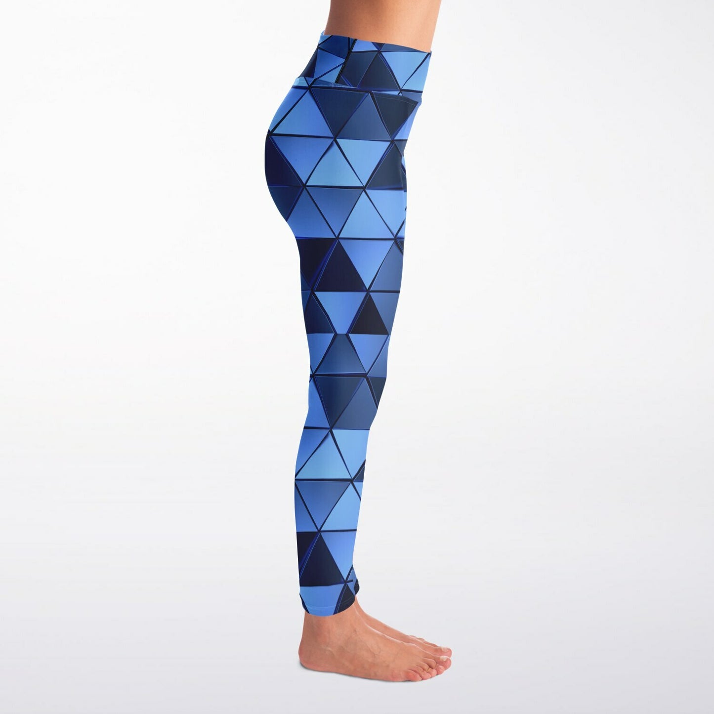 Blue Diamond Yoga Leggings -