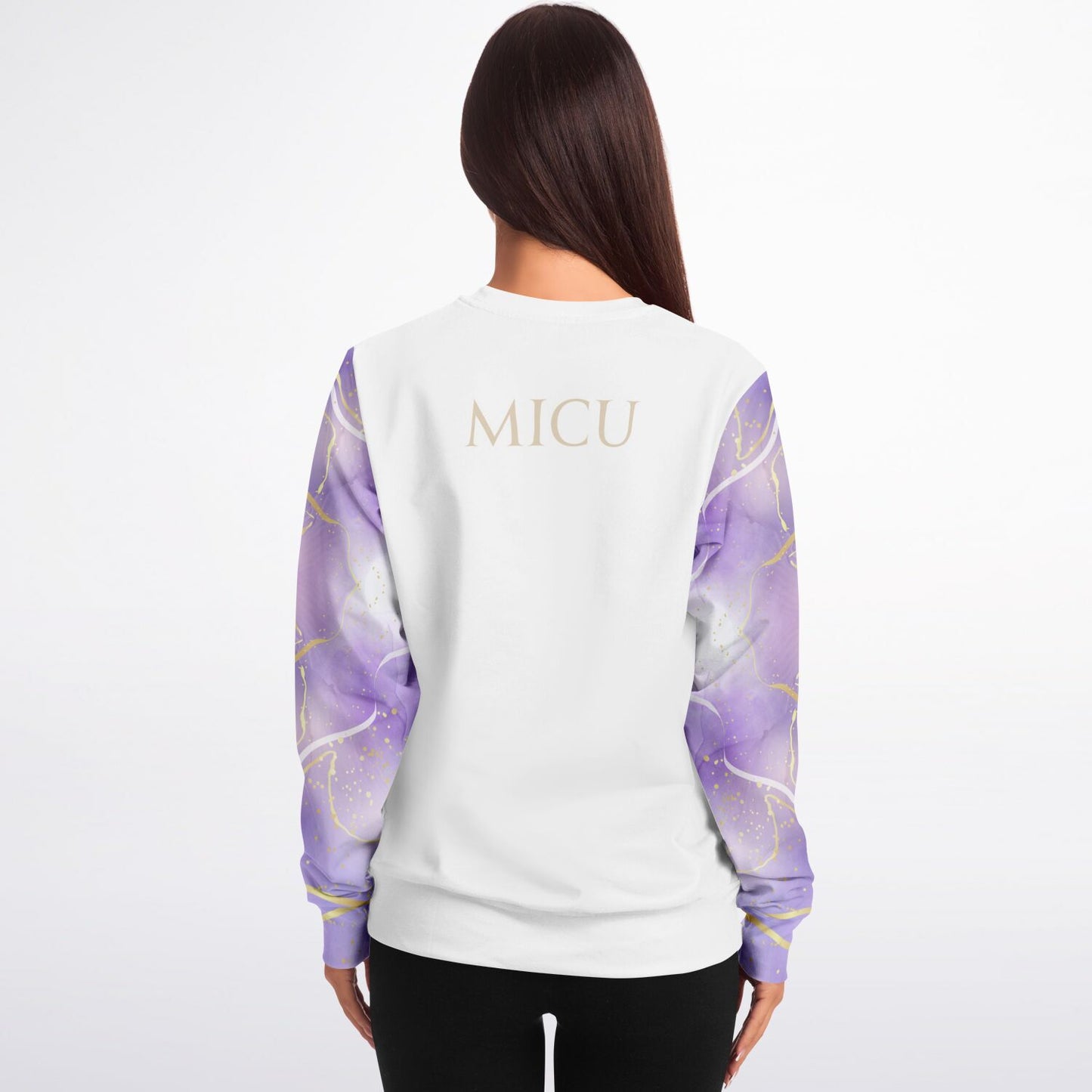 MICU Crew Sweatshirt - Purple with gold- Gold text
