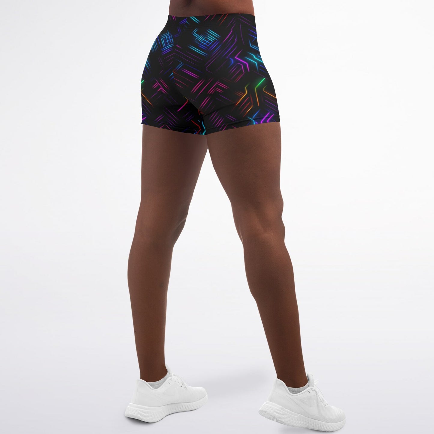 Neon Lights Legging Shorts - AOP D3