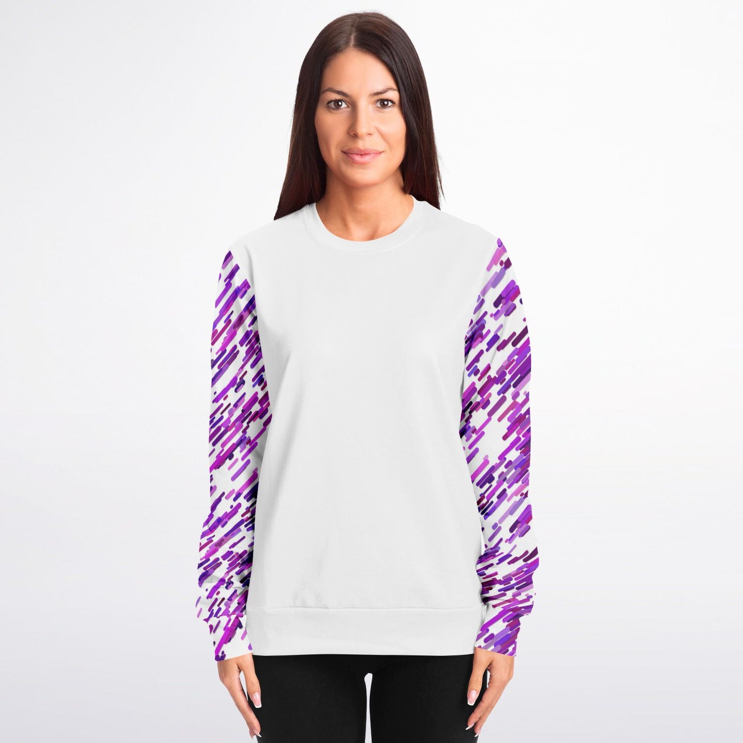 Purple abstract Crew Sweatshirt - AOP