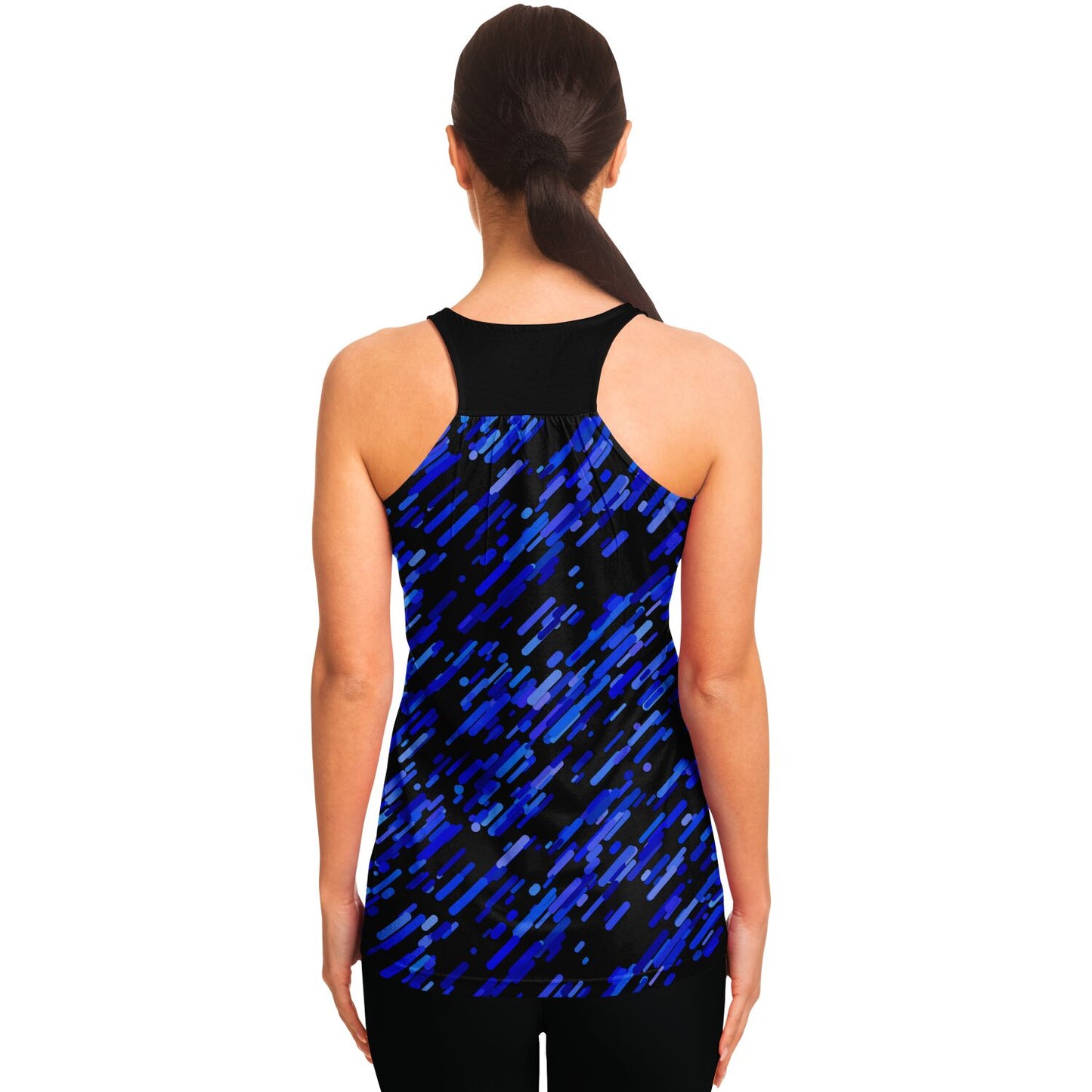 Blue abstract Racerback Tank Top - AOP