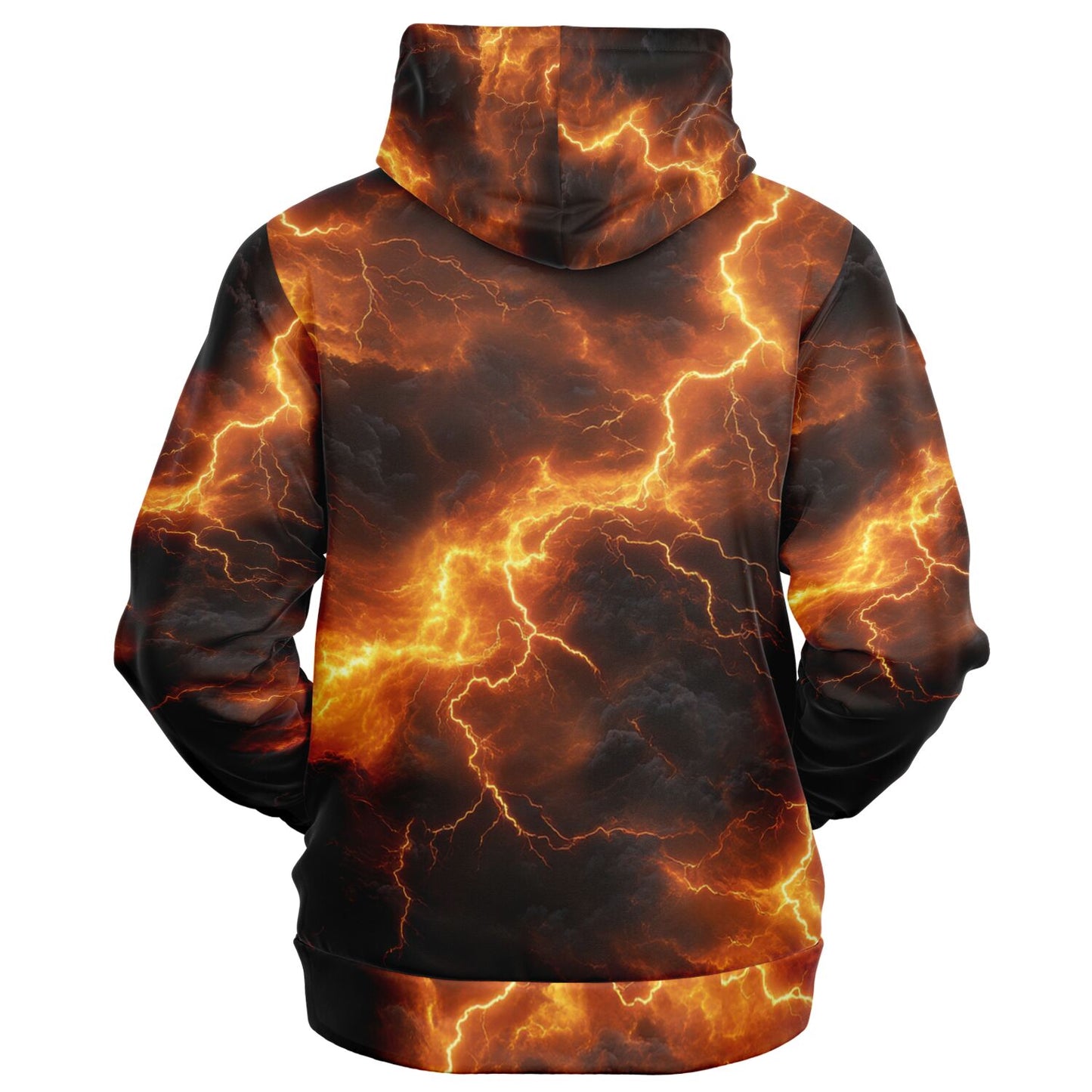 Yellow Lightning Fashion Zip-Up Hoodie -