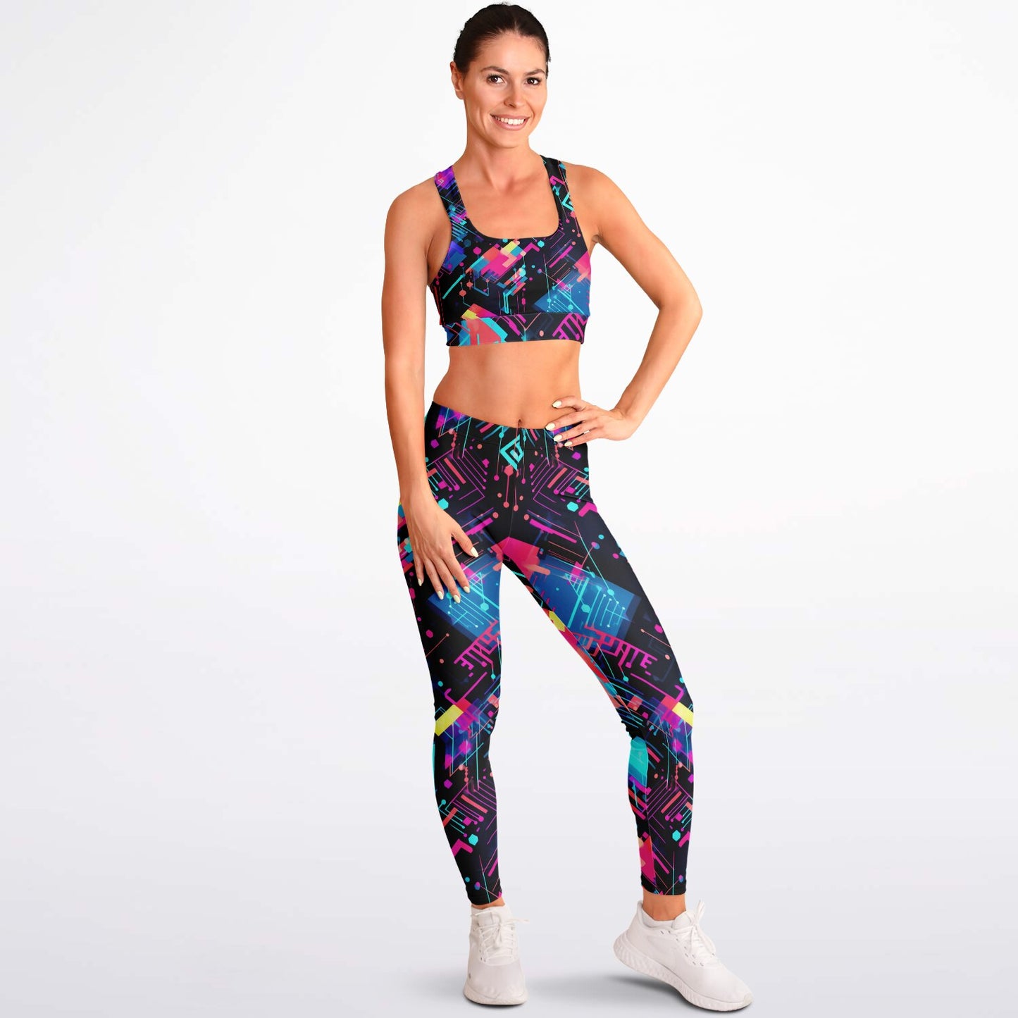 Neon 1 Padded Sports Bra & Leggings -