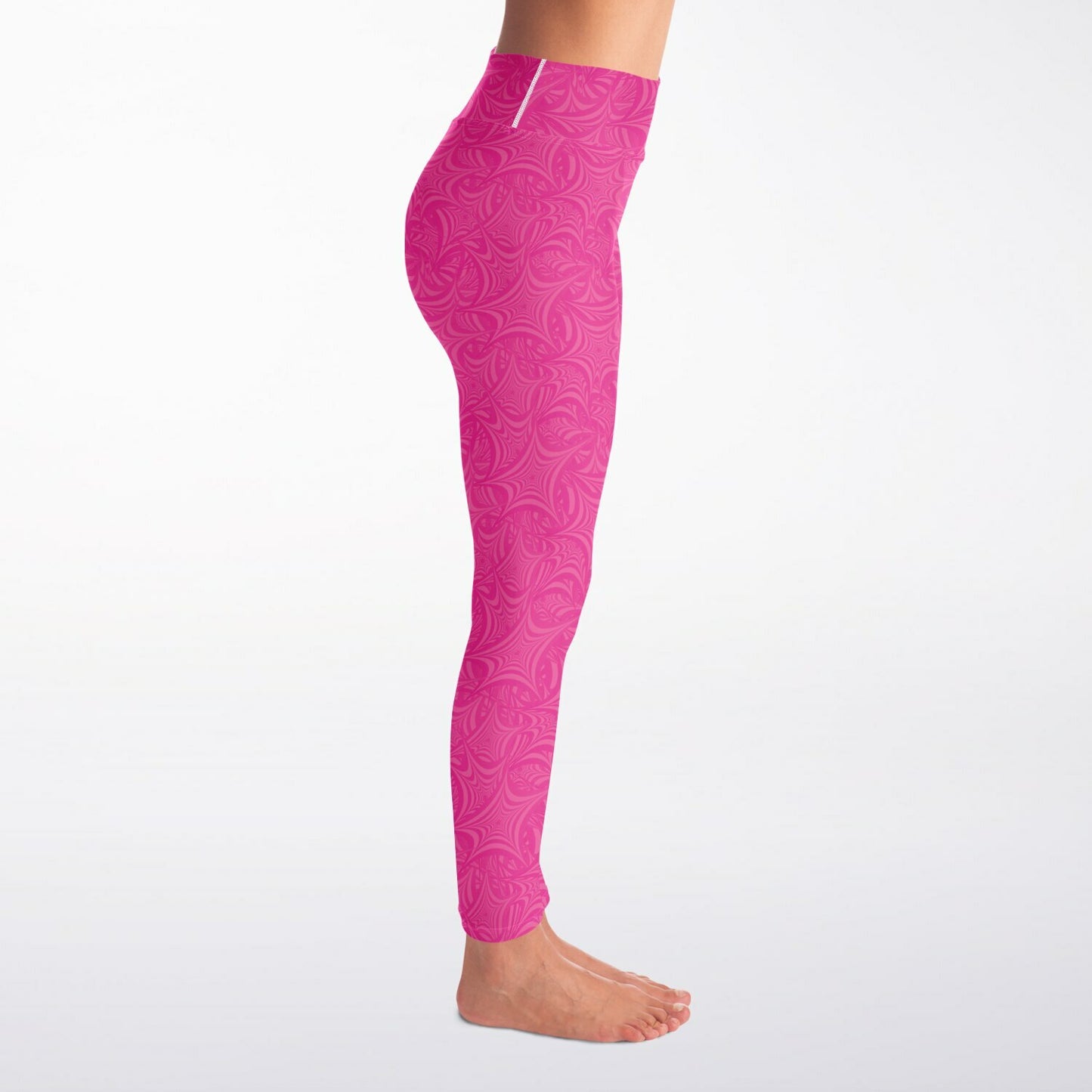 Pink stars Yoga Leggings - AOP