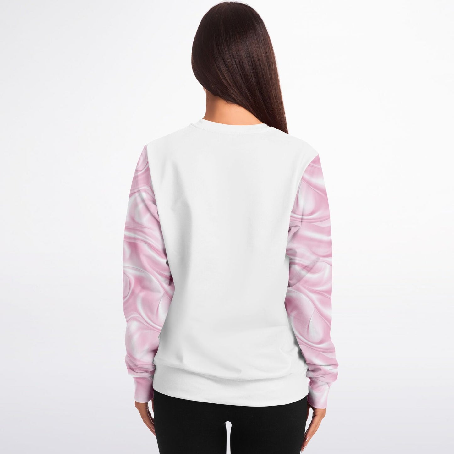 MICU RN Pink Silk Crew Sweatshirt - AOP