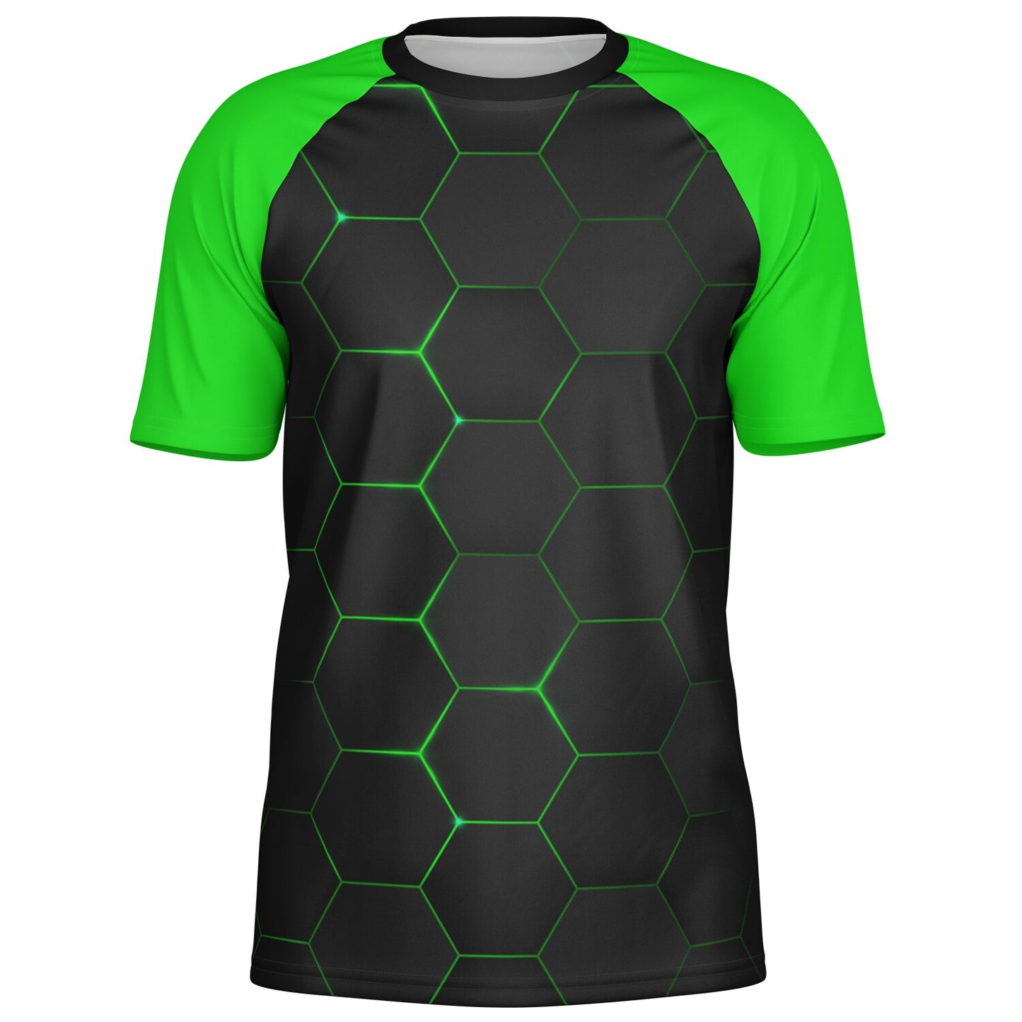 Hex Carbon with Green Men's Active Wear Jersey