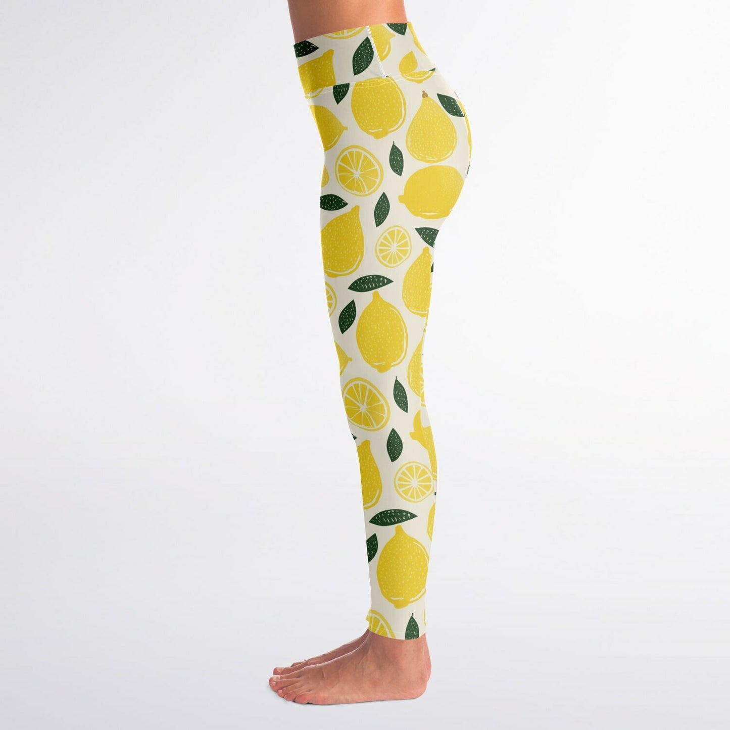 Lemon Yoga Leggings - AOP