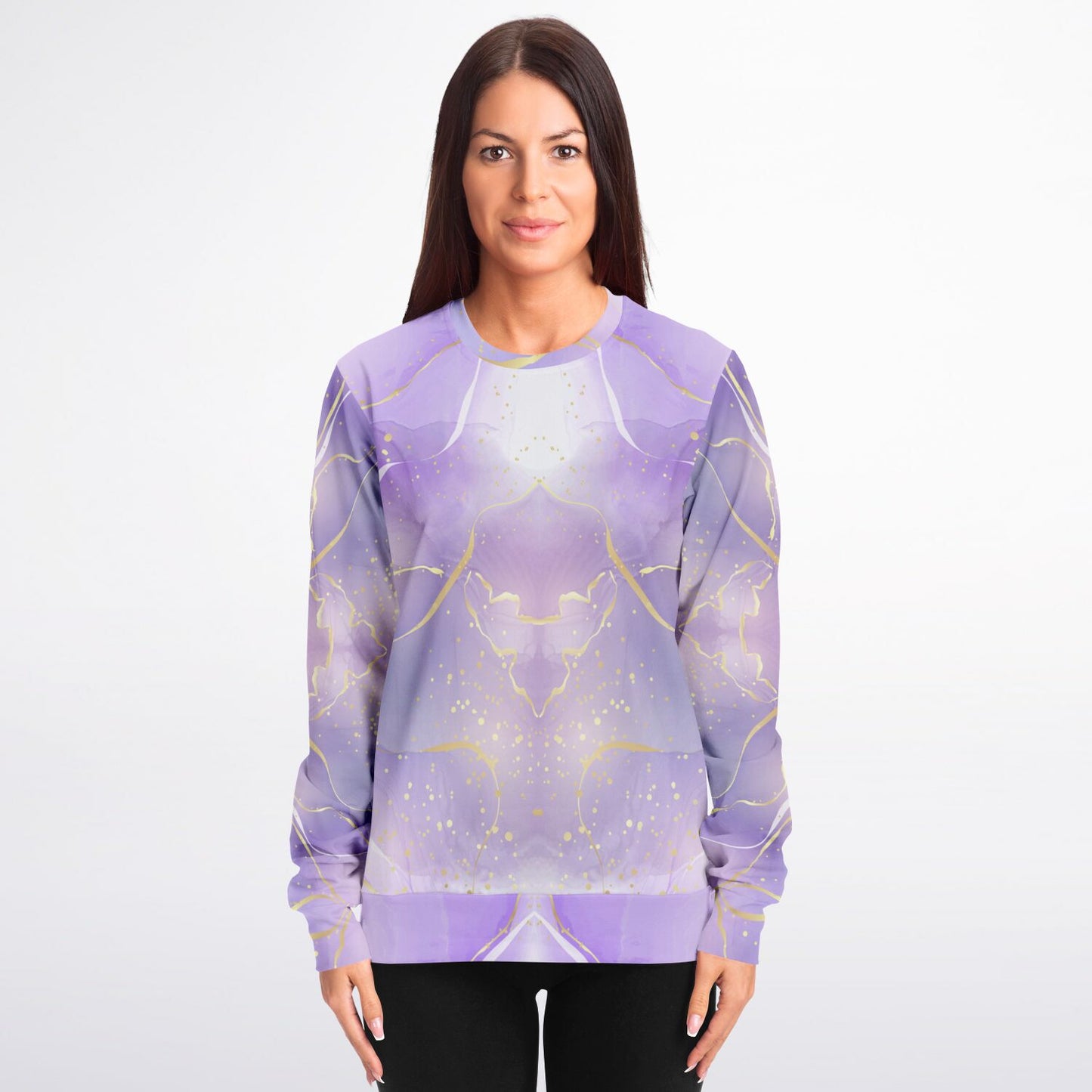 Crew Sweatshirt - Purple with gold