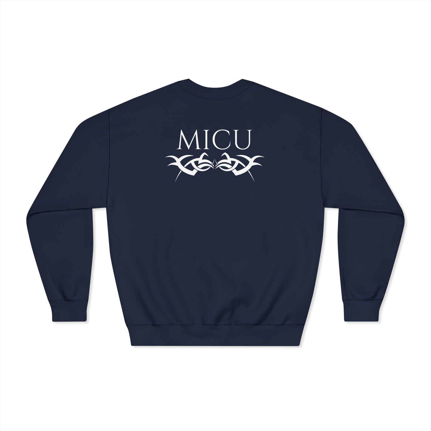 Crewneck Sweatshirt with RN & MICU Design - Cozy Medical Apparel
