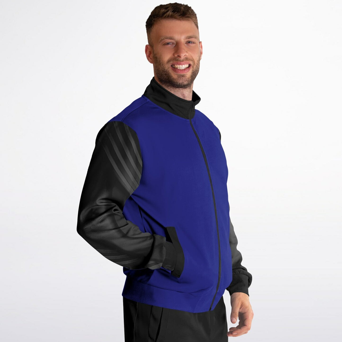MICU Tribal Blue black Track Jacket - AOP