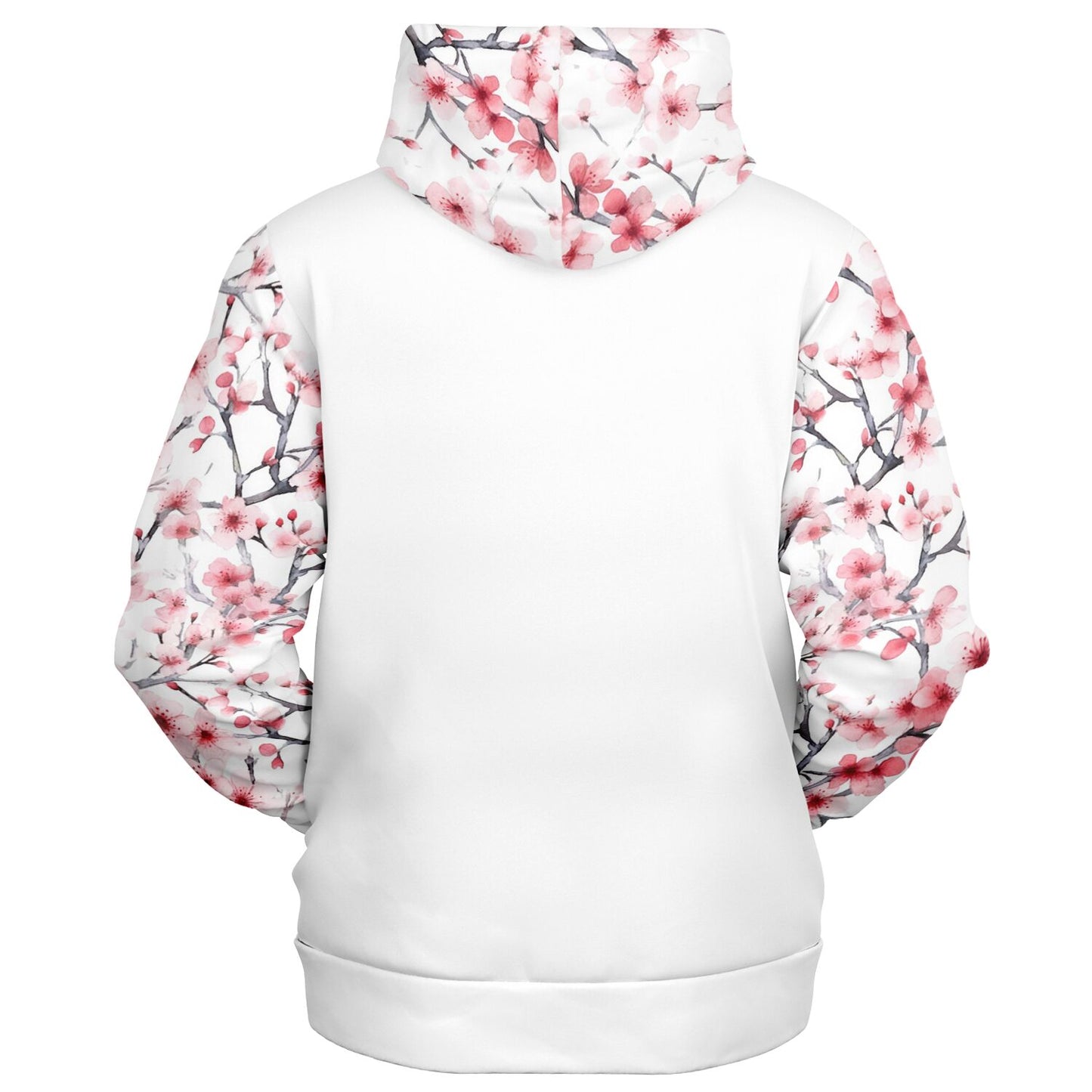 Pink Tree Blossom's Zip-Up Hoodie - AOP