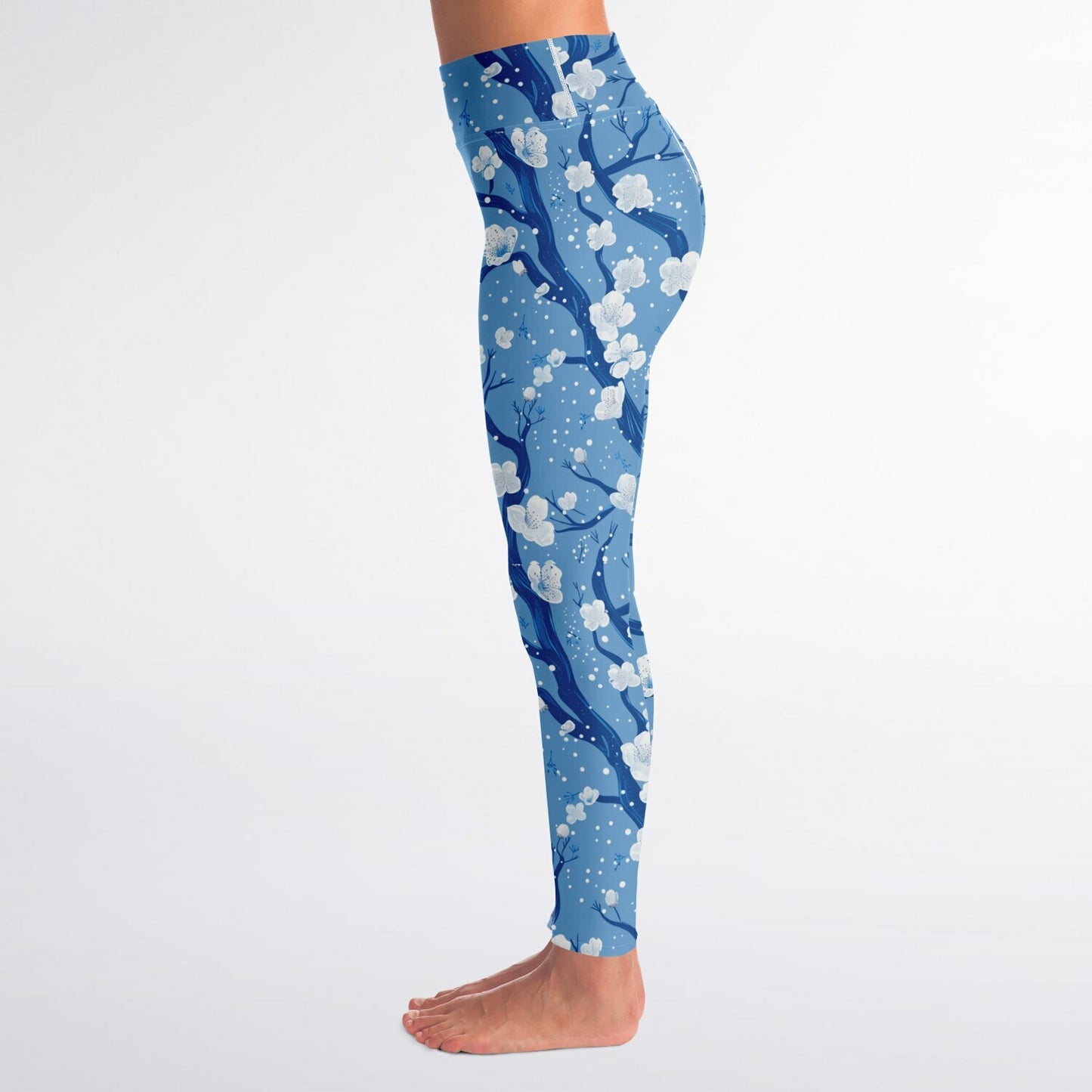 Blue poplar tree Yoga Leggings - AOP