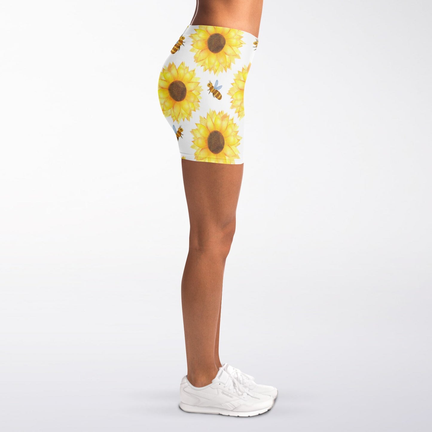 Bee's and Sunflowers Legging Shorts - AOP