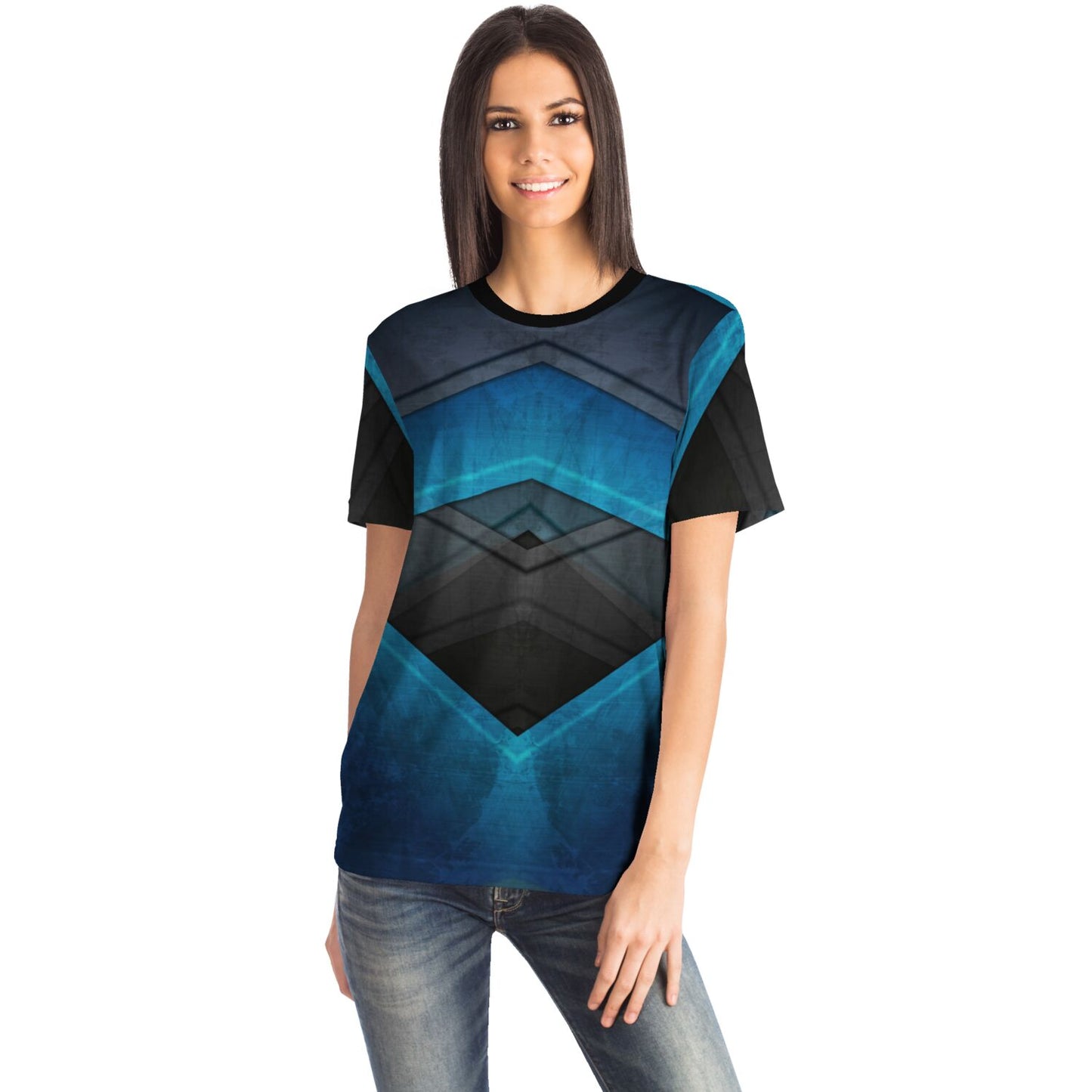 Black turquoise T-shirt