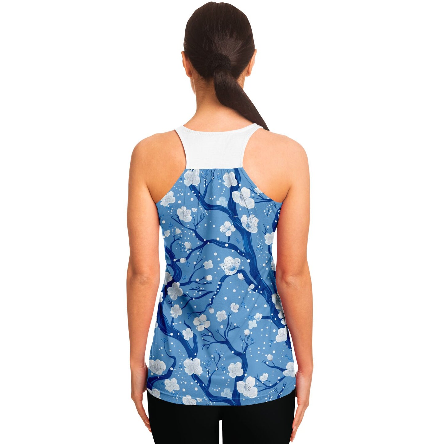 Blue poplar tree Racerback Tank Top - AOP