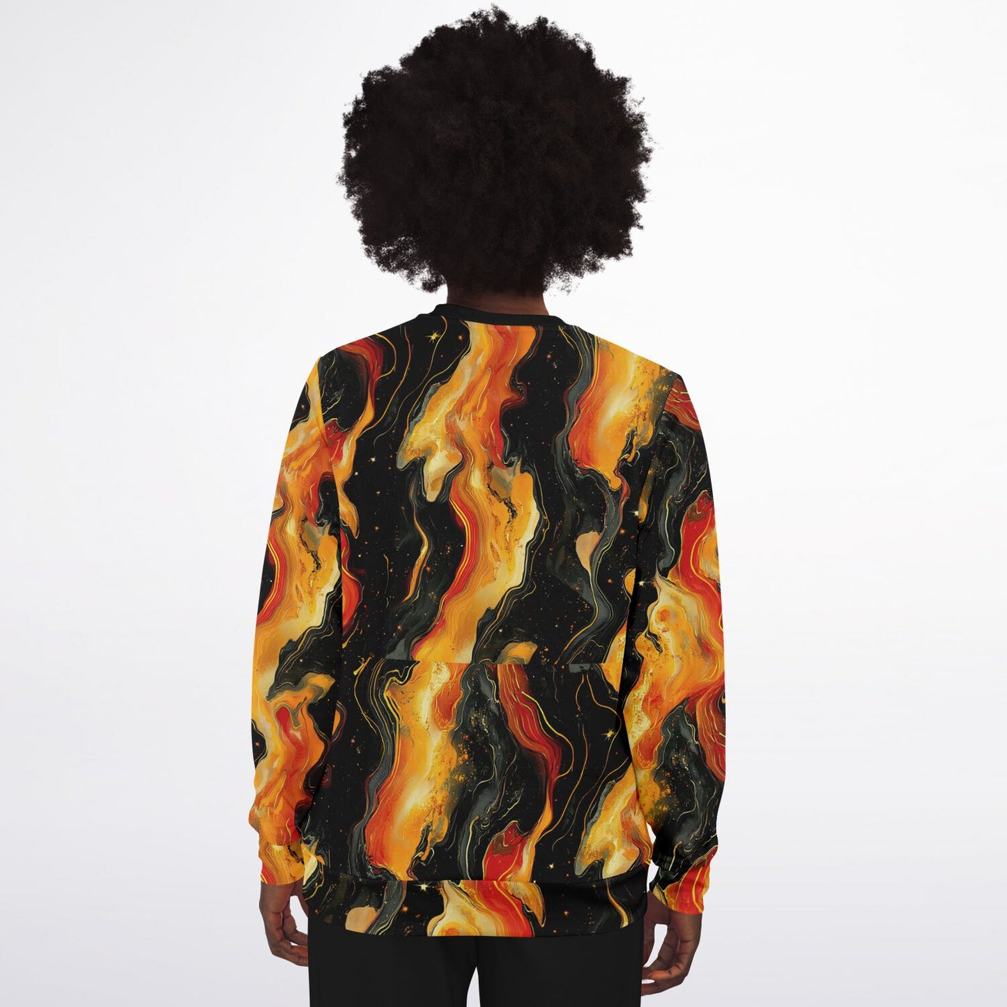 Fire nebula print Fashion Sweatshirt - D2.5