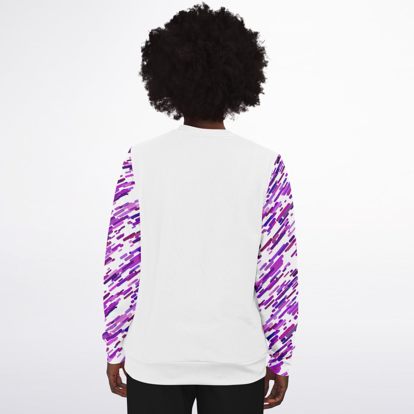 Purple abstract Crew Sweatshirt - AOP