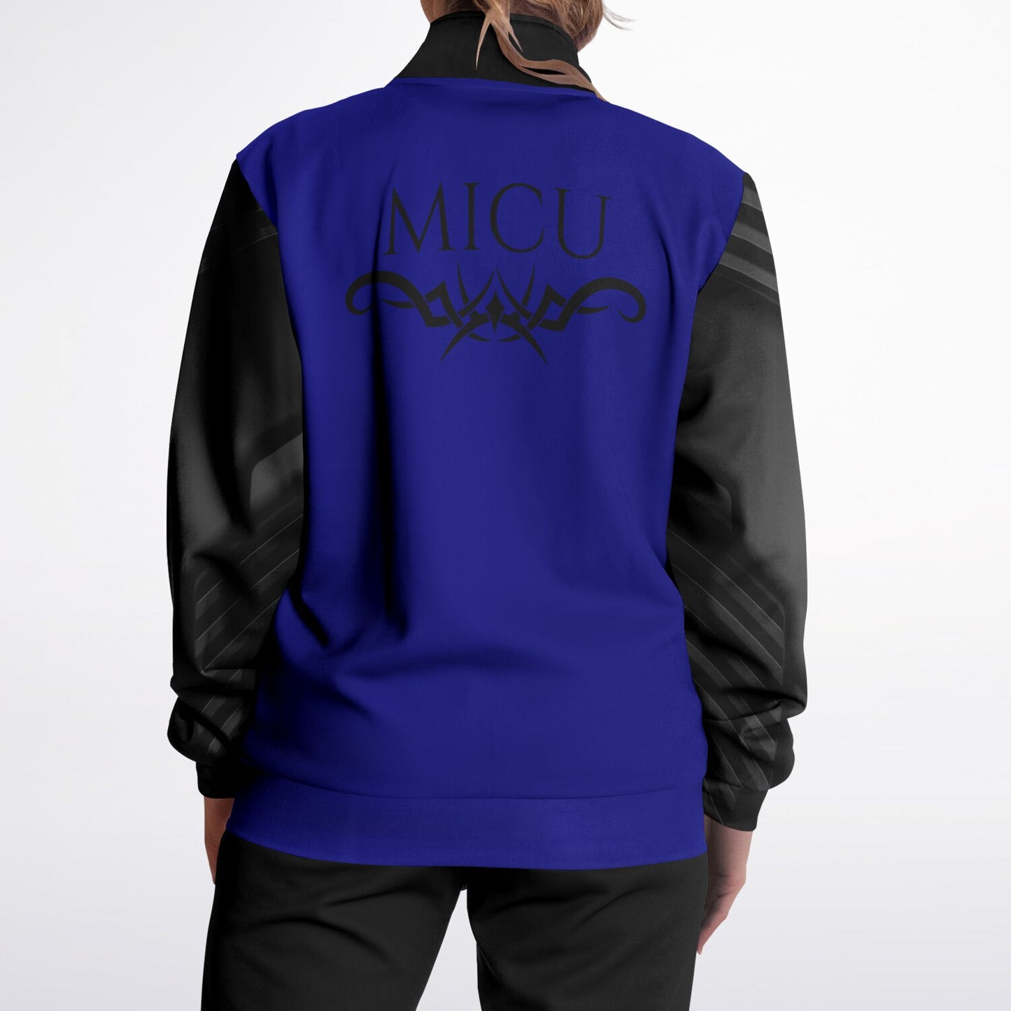 MICU Tribal Blue black Track Jacket - AOP