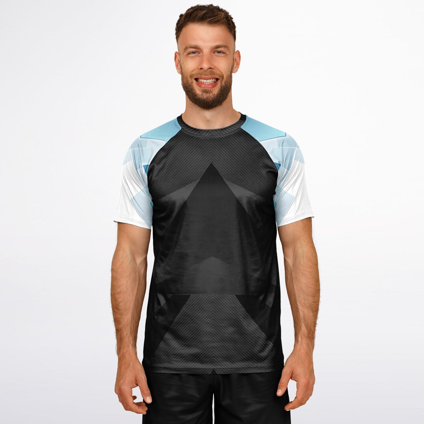 Carbon Arrow Blue Ice sleeve's Men's Active Wear Jersey