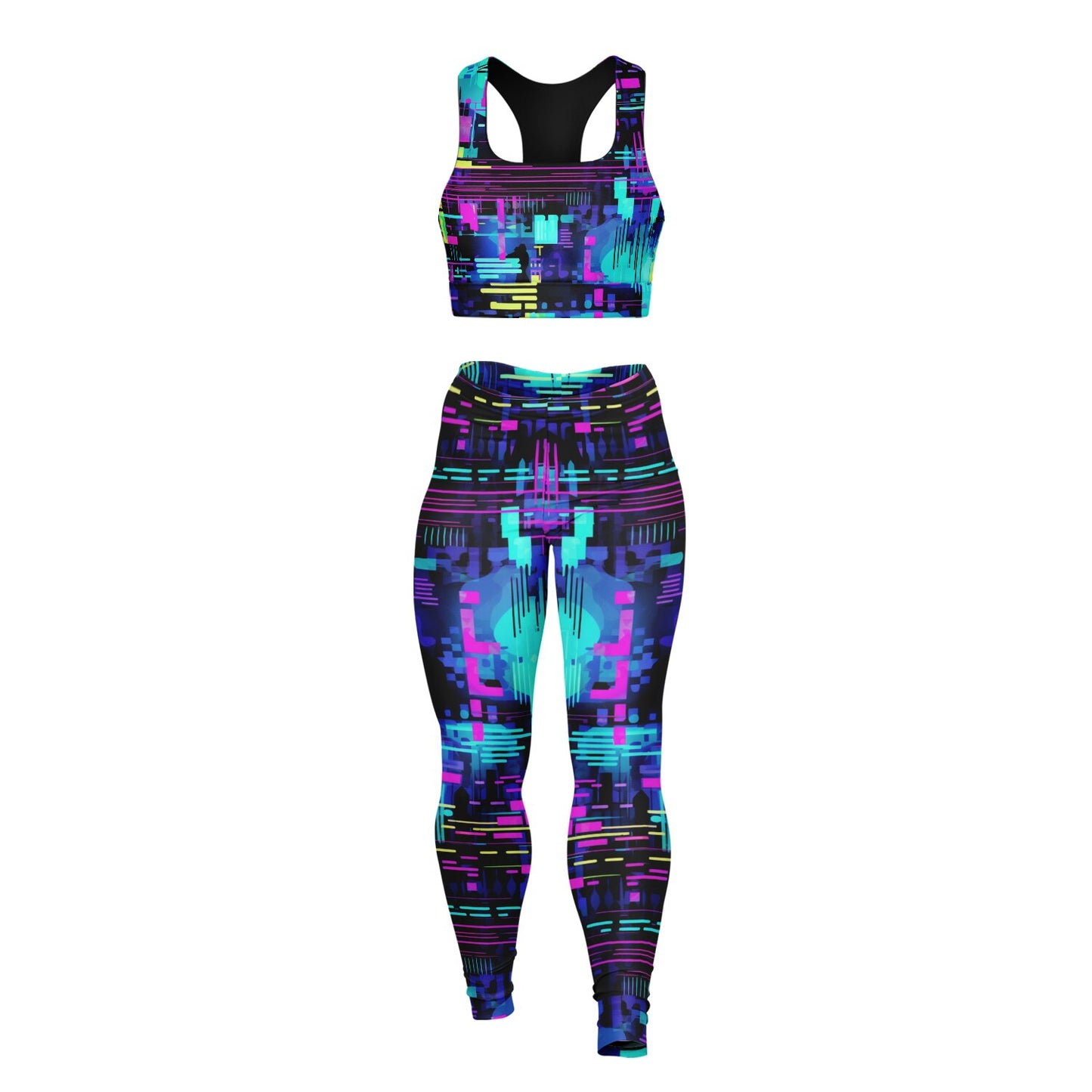 Neon 4 Padded Sports Bra & Leggings -