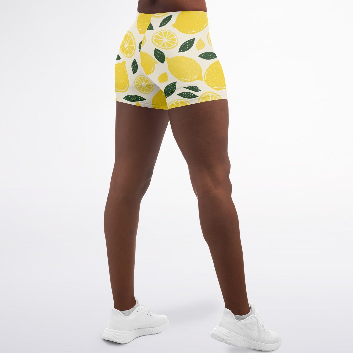 Lemon Legging Shorts - AOP