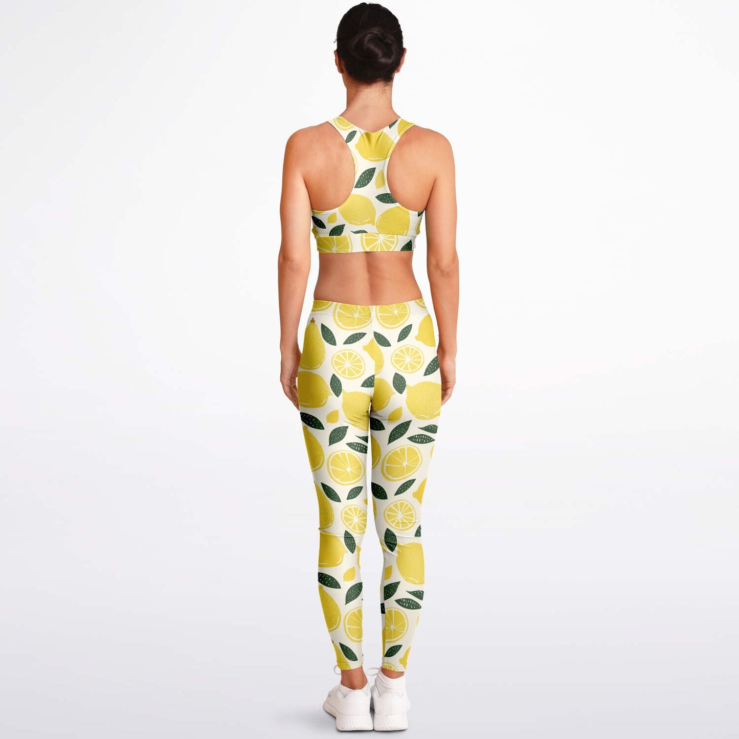 Lemon Padded Sports Bra & Leggings - AOP