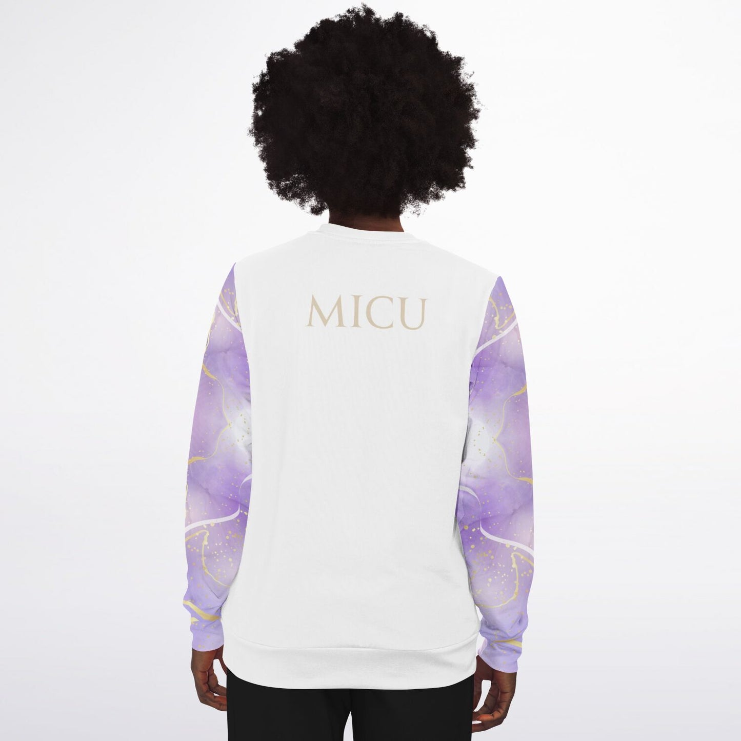 MICU Crew Sweatshirt - Purple with gold- Gold text