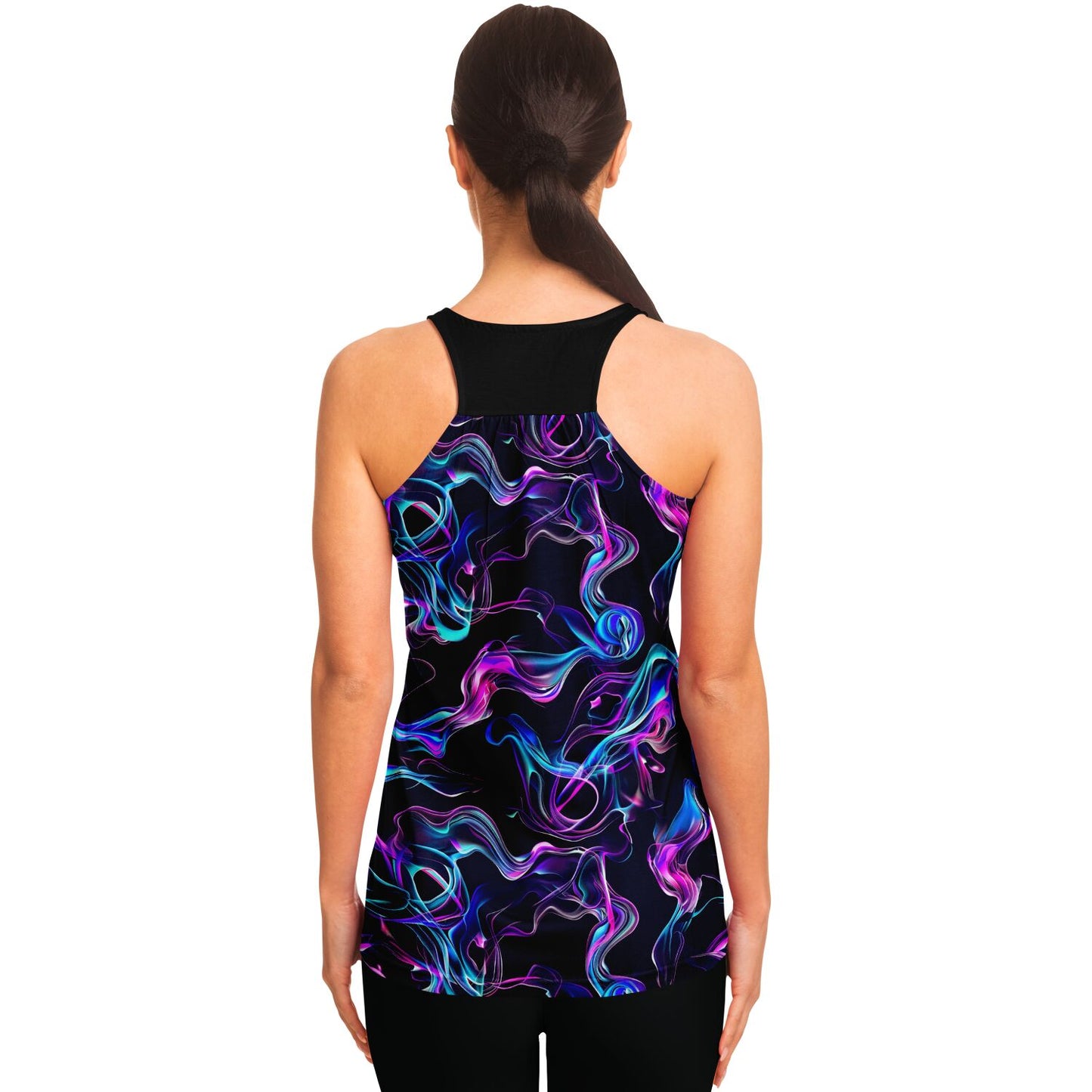 Neon Smoke Racerback Tank Top - AOP D5