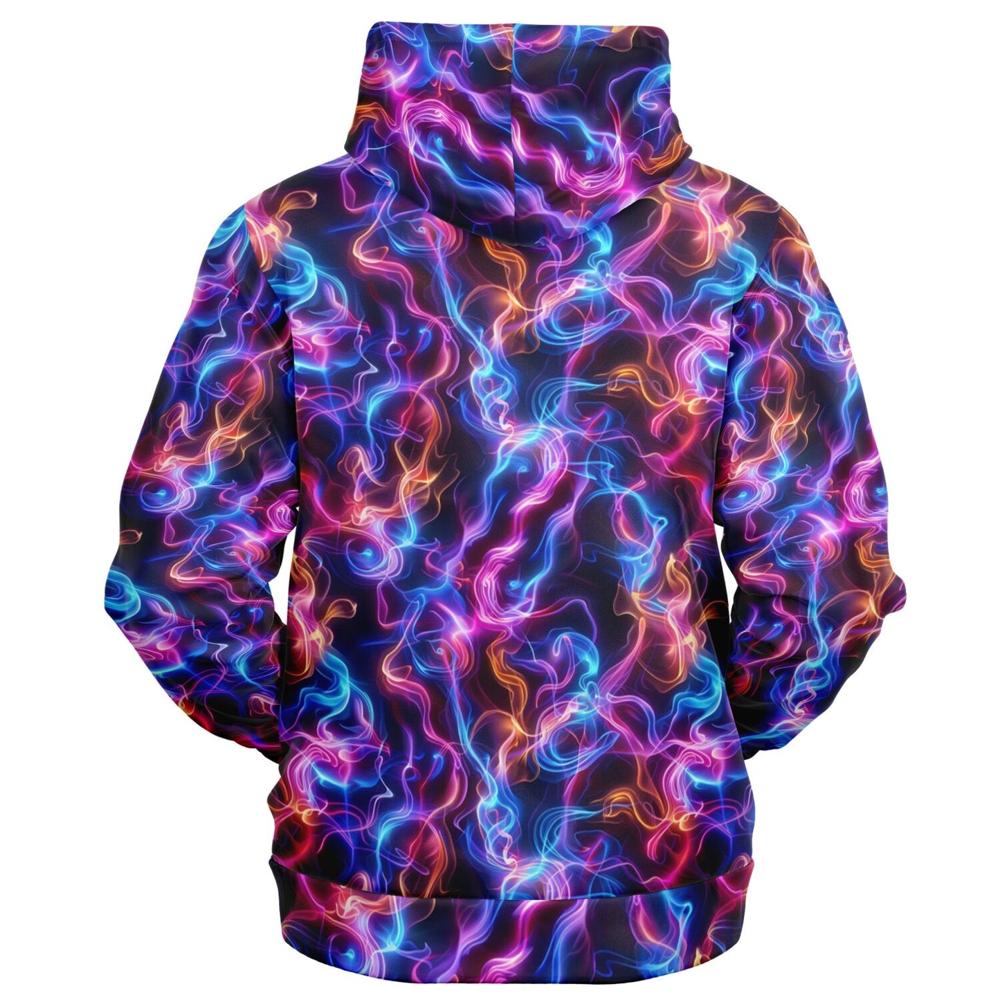 Neon Smoke Zip-Up Hoodie - AOP D6