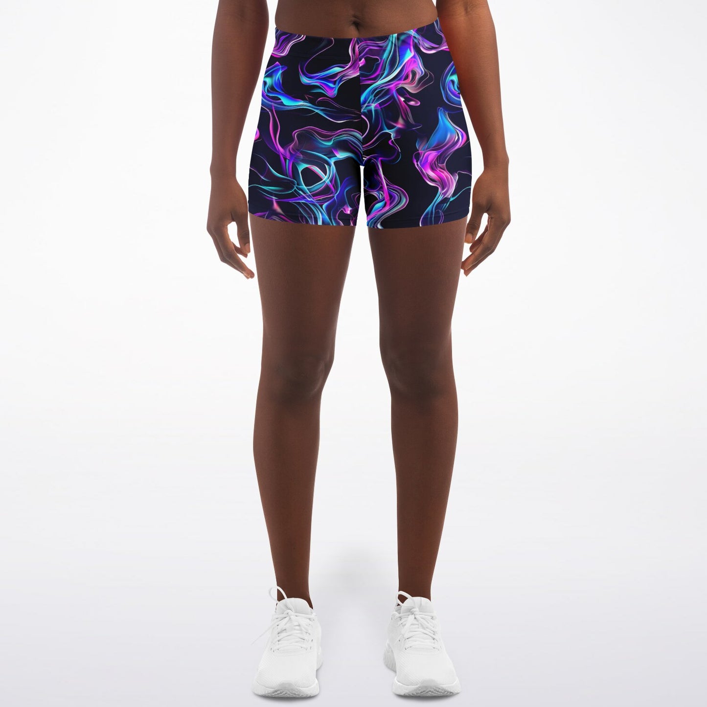 Neon Smoke Legging Shorts - AOP D5