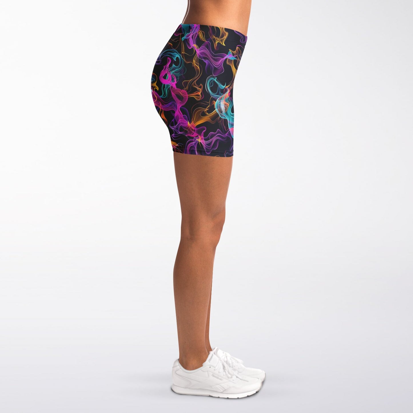 Neon Smoke Legging Shorts - AOP D10