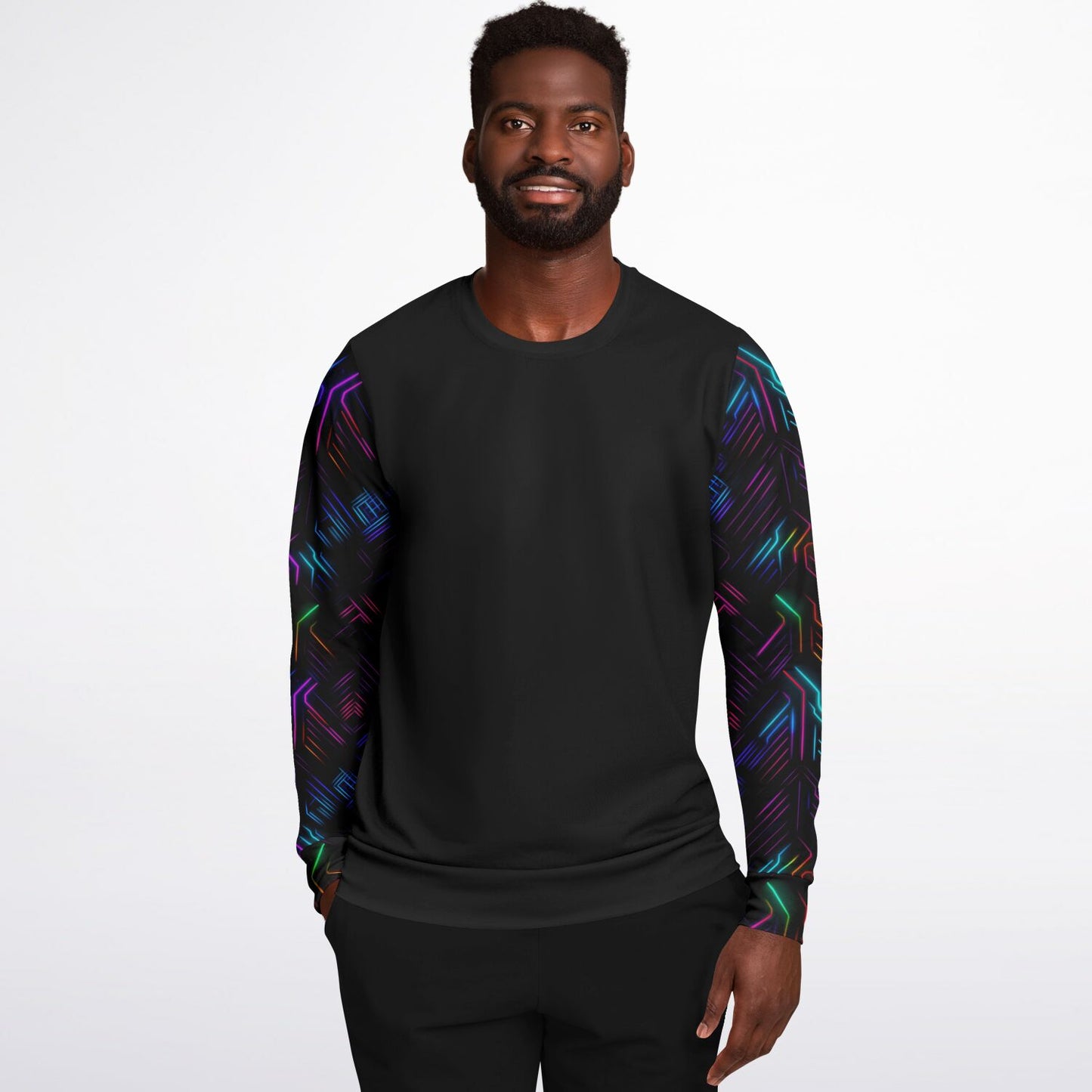 Neon Lights Crew Sweatshirt - AOP D3
