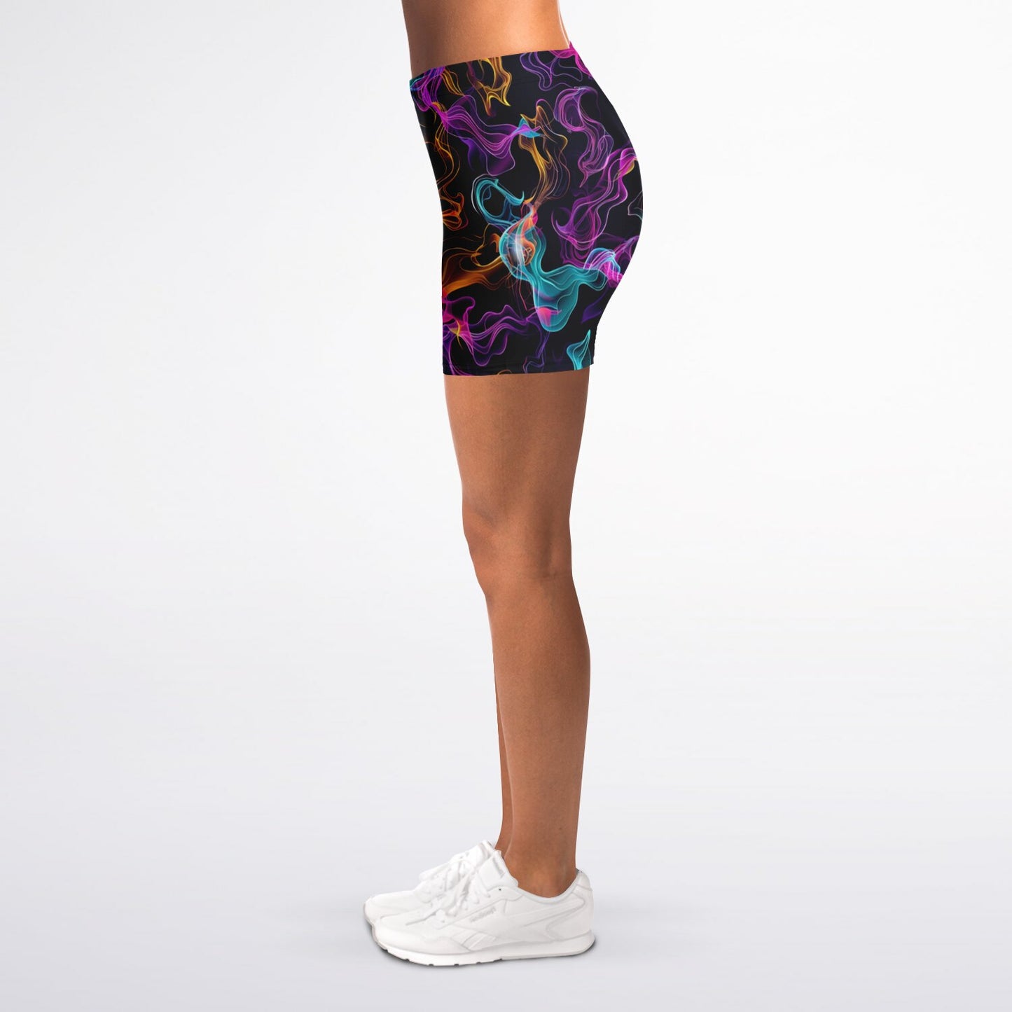 Neon Smoke Legging Shorts - AOP D10