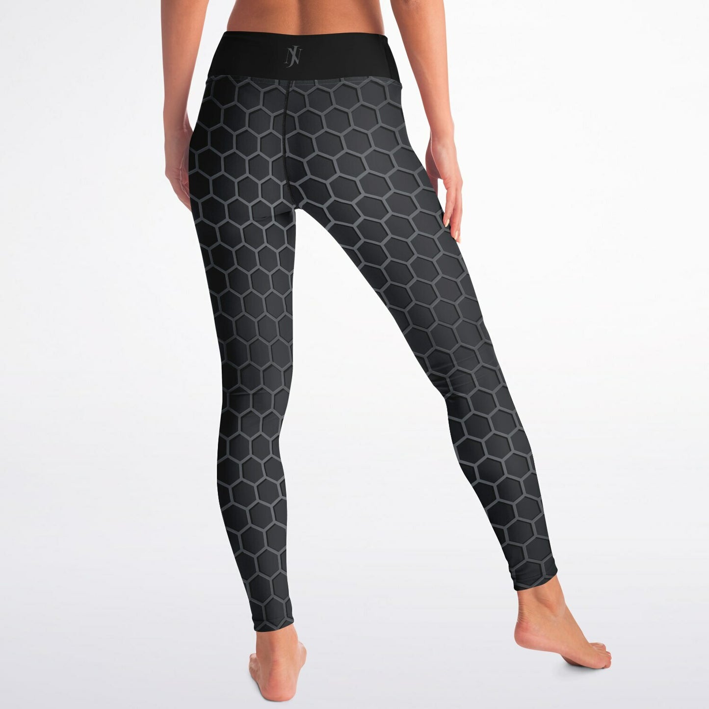 Black Carbon Yoga Leggings