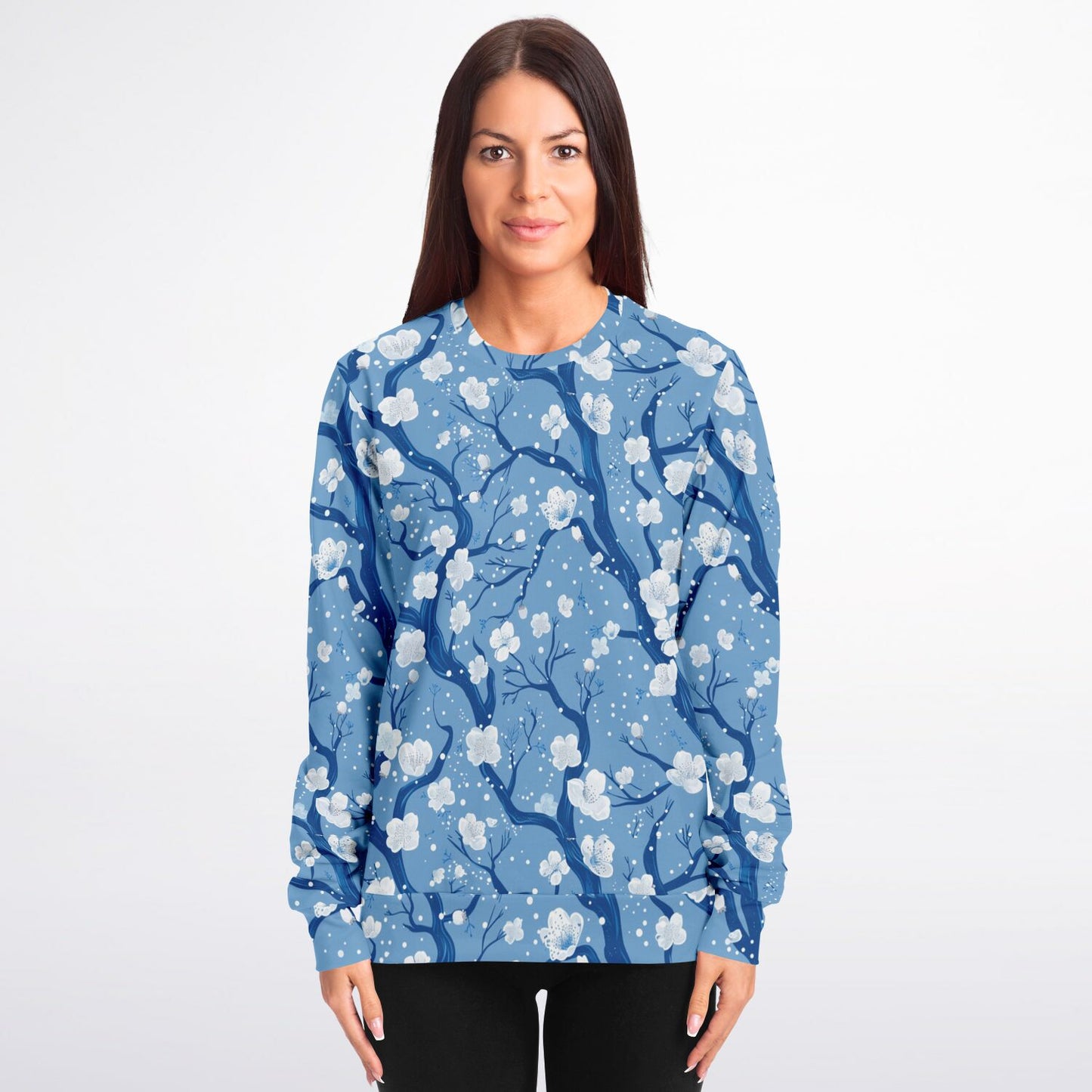 Blue poplar tree Crew Sweatshirt - AOP