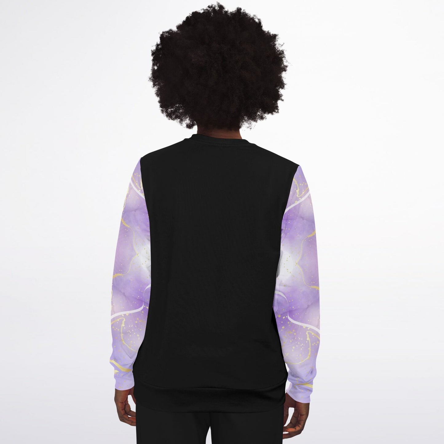 RN Crew Sweatshirt - Black, Purple with gold- Gold text