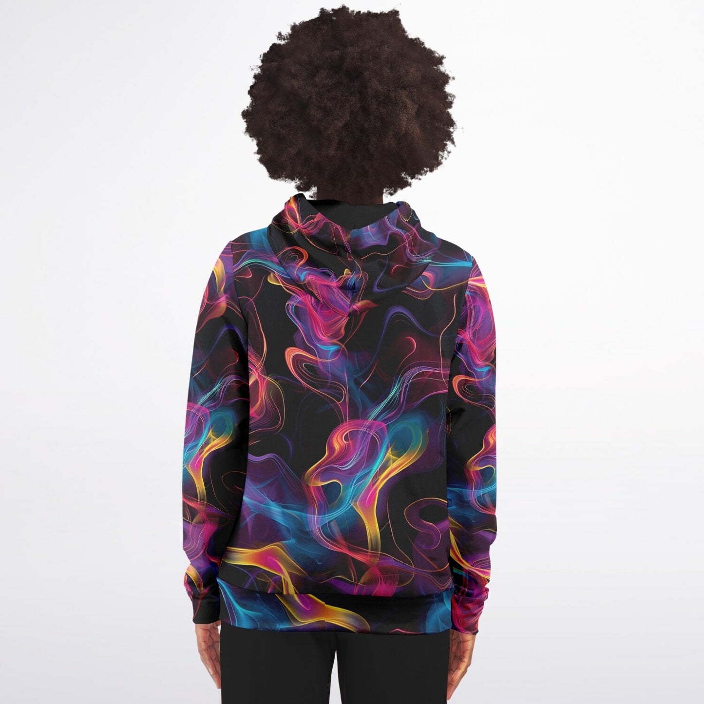 Neon Smoke 4 Fashion Zip-Up Hoodie -