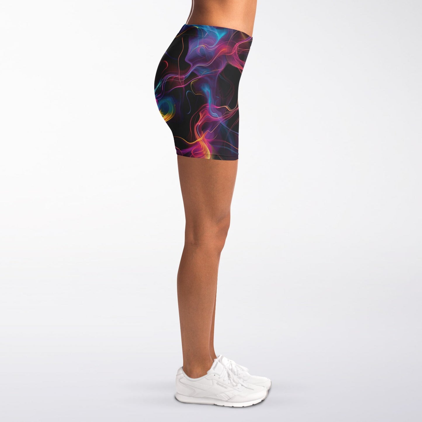 Neon Smoke Legging Shorts - AOP D12