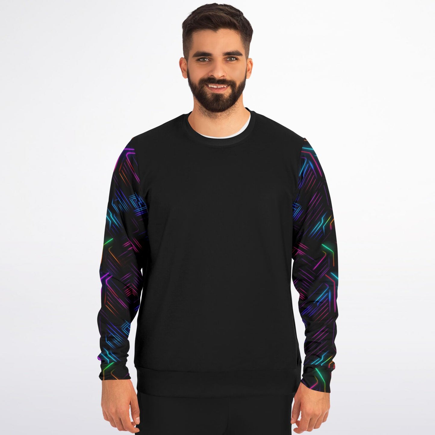 Neon Lights Crew Sweatshirt - AOP D3