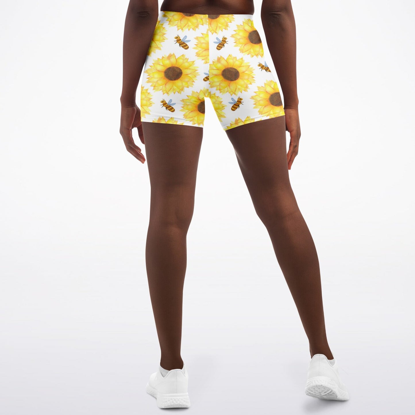 Bee's and Sunflowers Legging Shorts - AOP