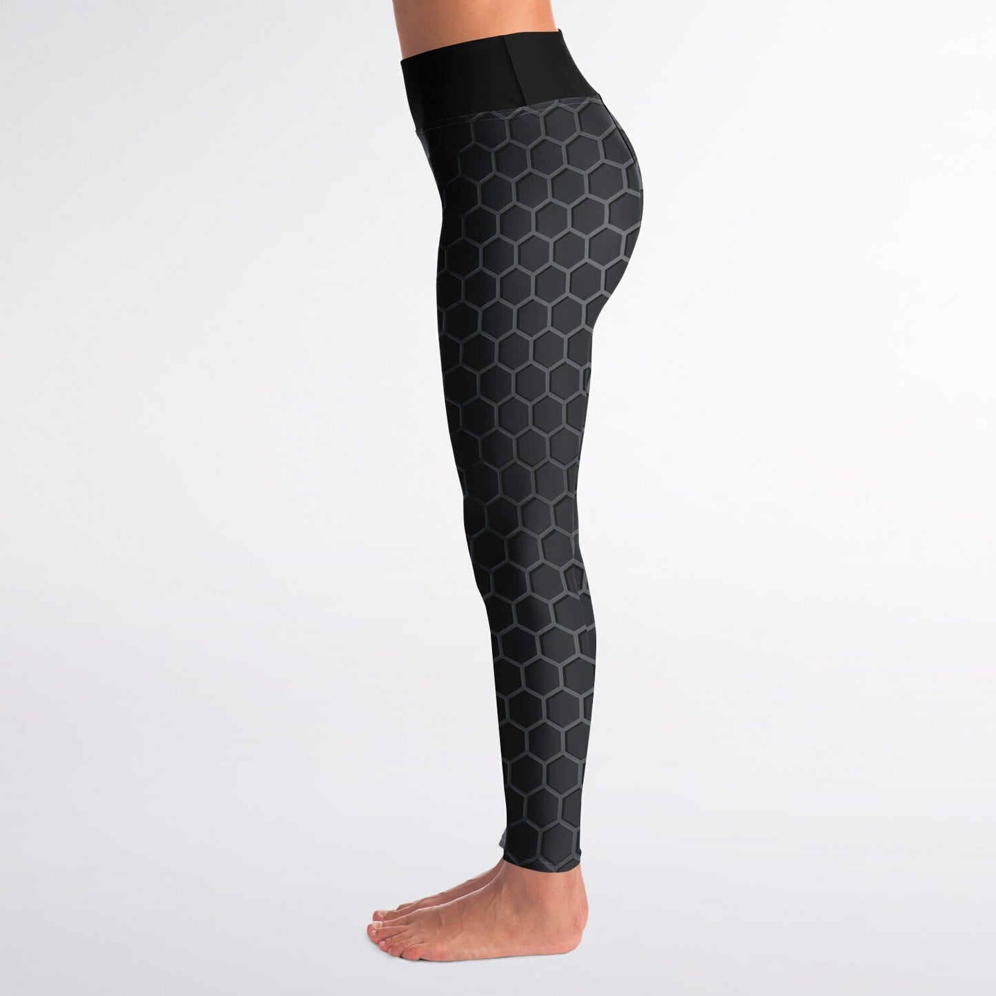 Black Carbon Yoga Leggings