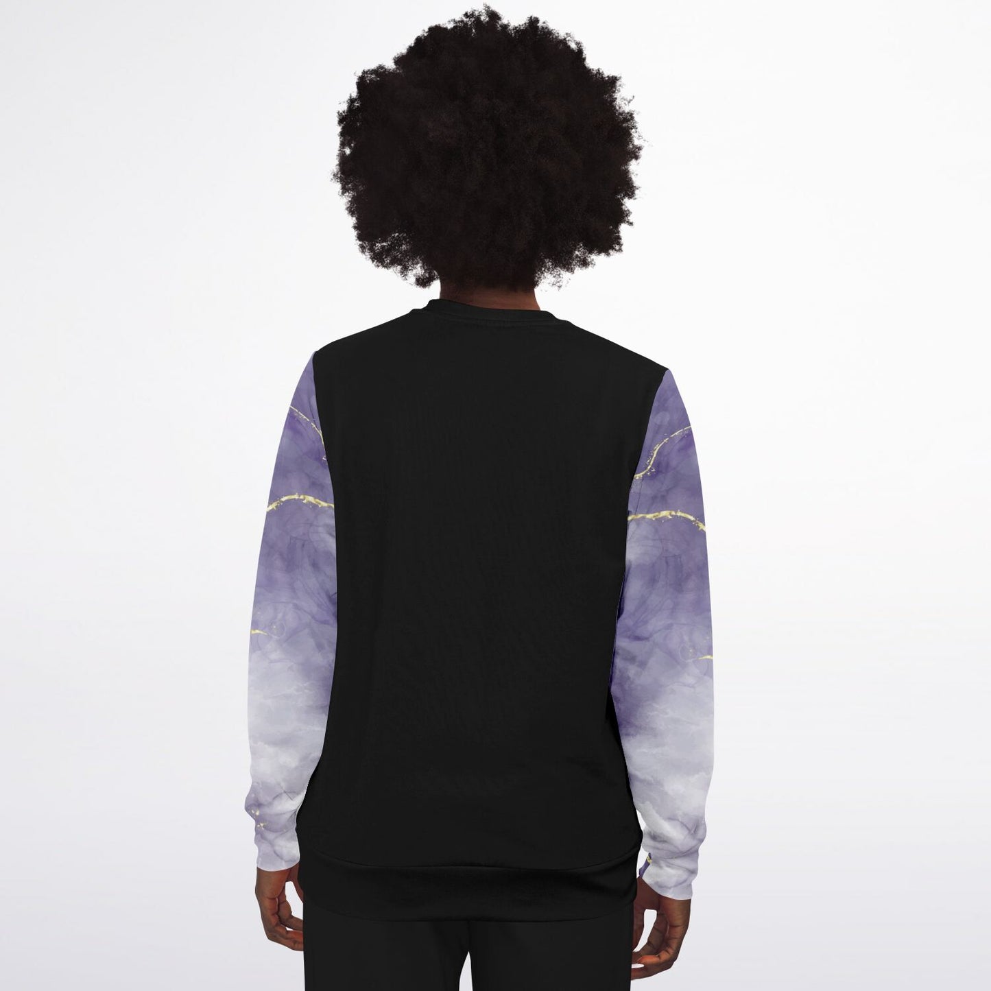 RN Crew Sweatshirt - Black, Dark Purple with gold- Gold text