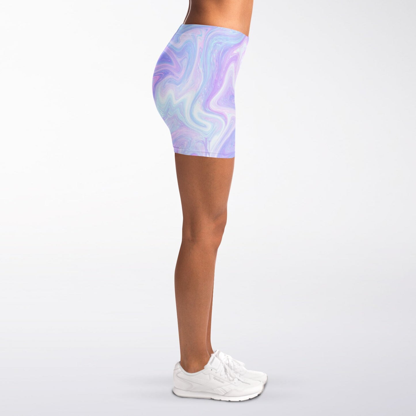 Legging Shorts - Blue and purple