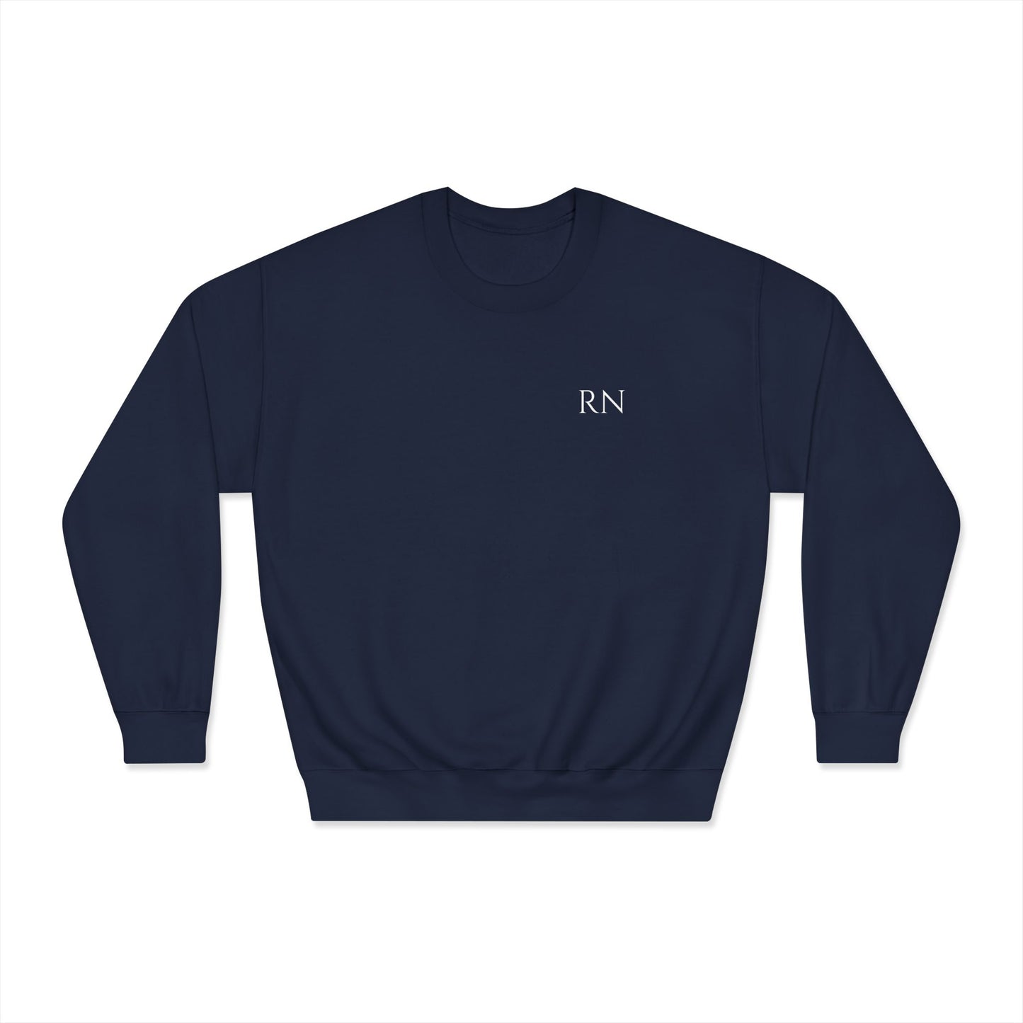 Crewneck Sweatshirt with RN & MICU Design - Cozy Medical Apparel