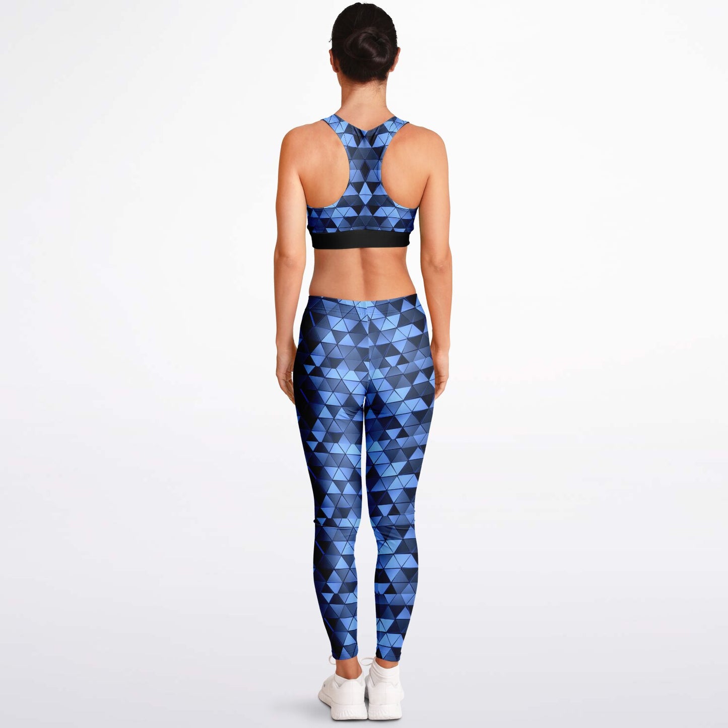 Blue Diamond Padded Sports Bra & Leggings -