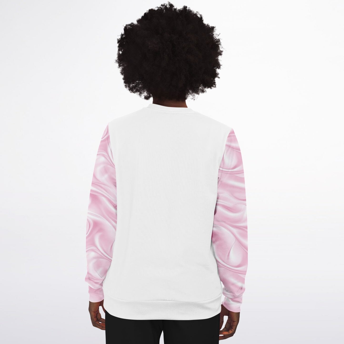 MICU RN Pink Silk Crew Sweatshirt - AOP