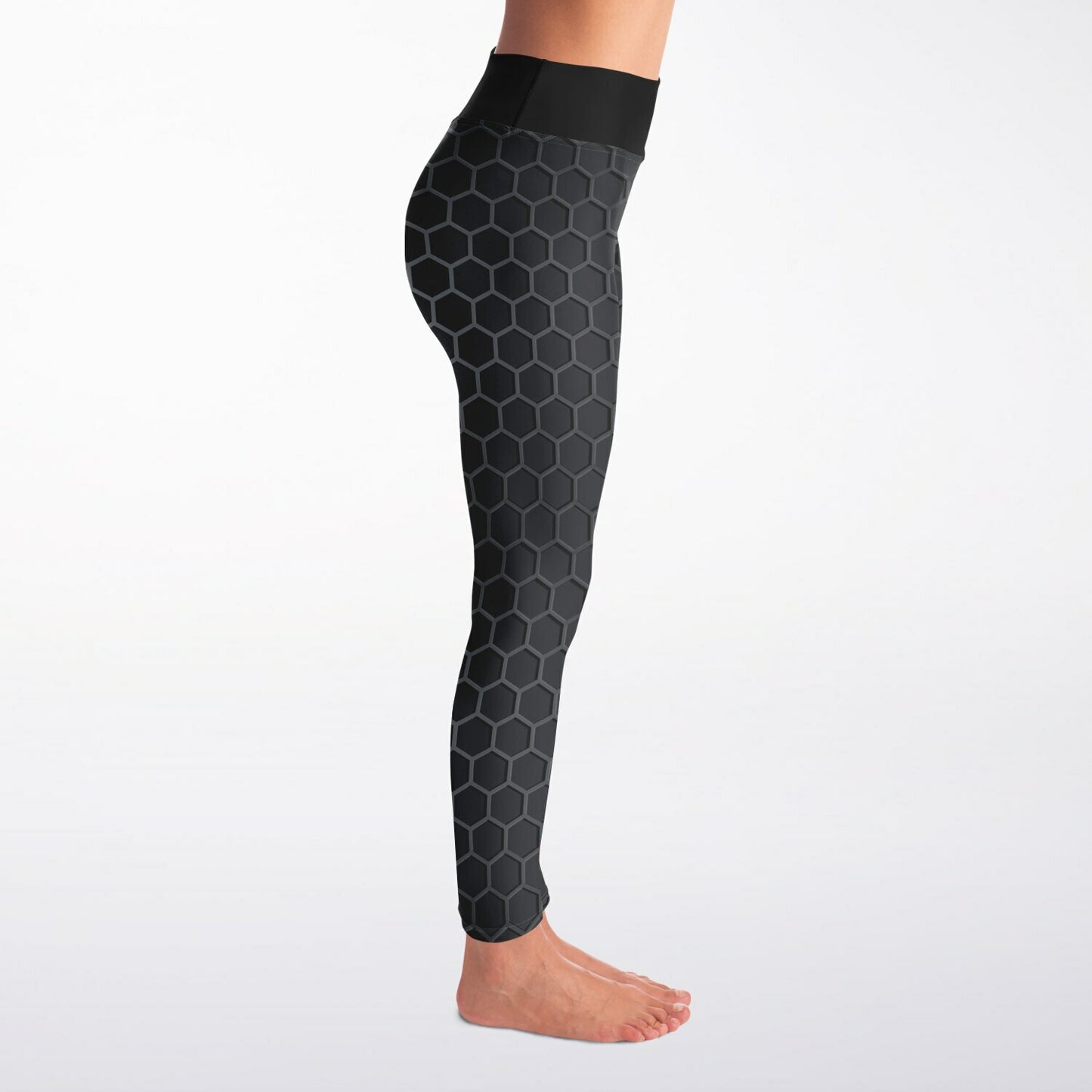 Black Carbon Yoga Leggings