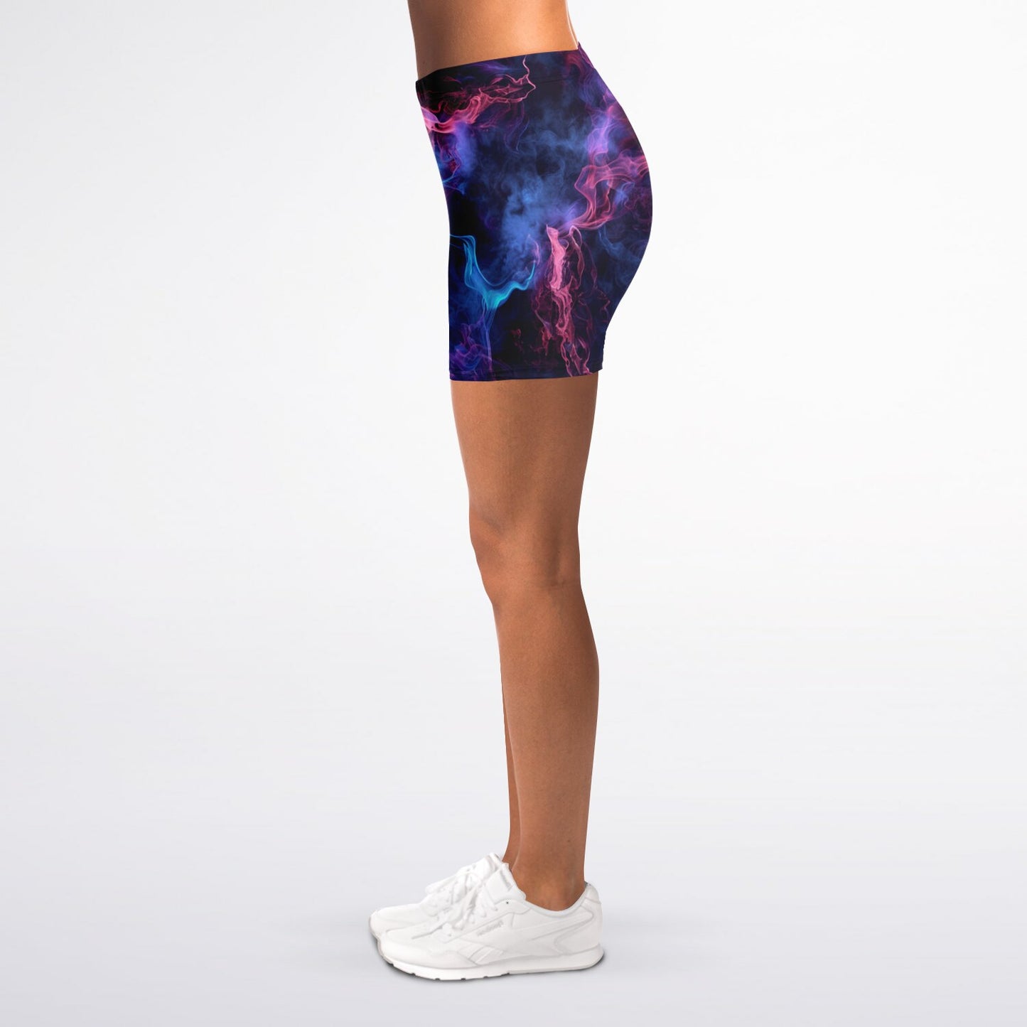 Neon Smoke Legging Shorts - AOP D9