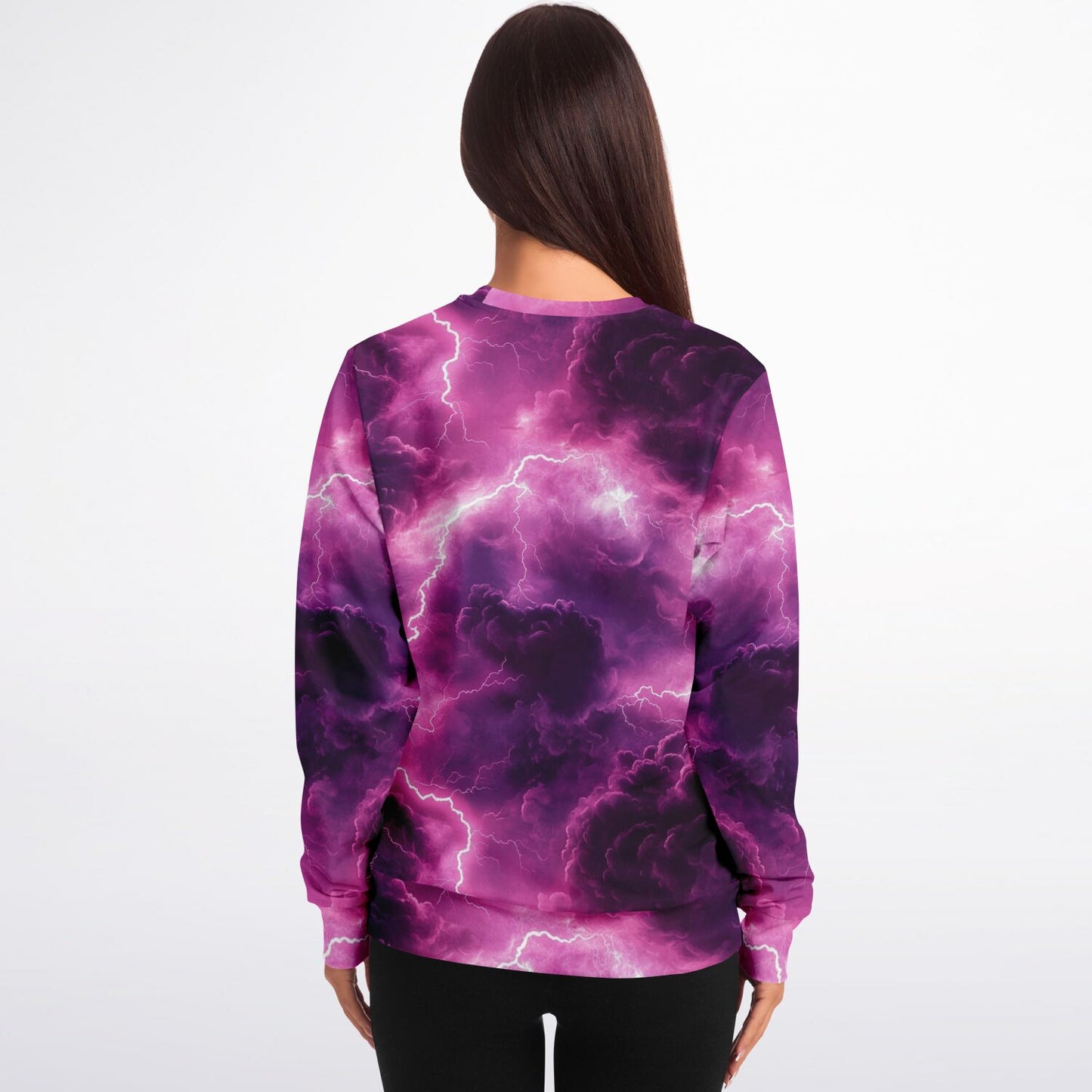 Pink Lightening Crew Sweatshirt -