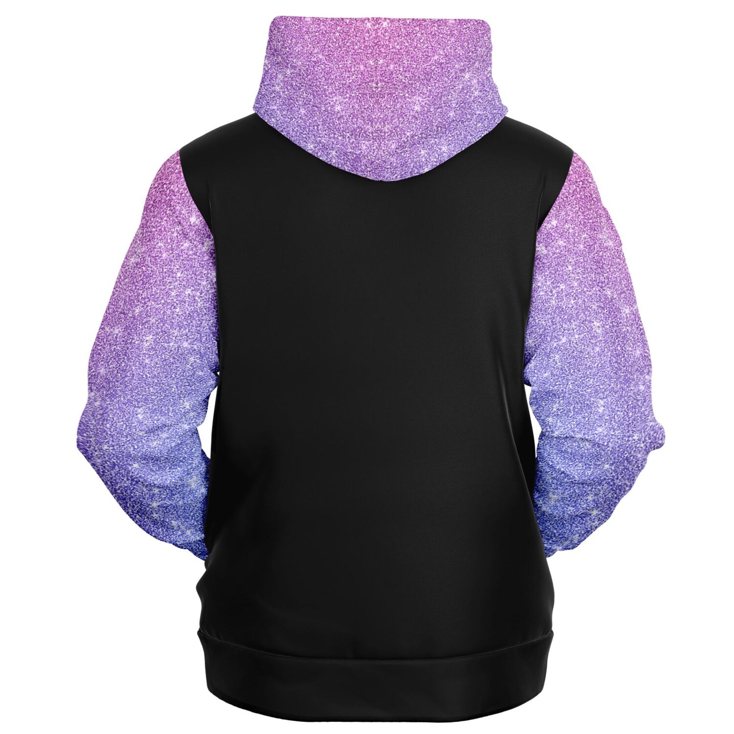 RN, Nurse Fashion Zip-Up Hoodie - Black, purple and pink